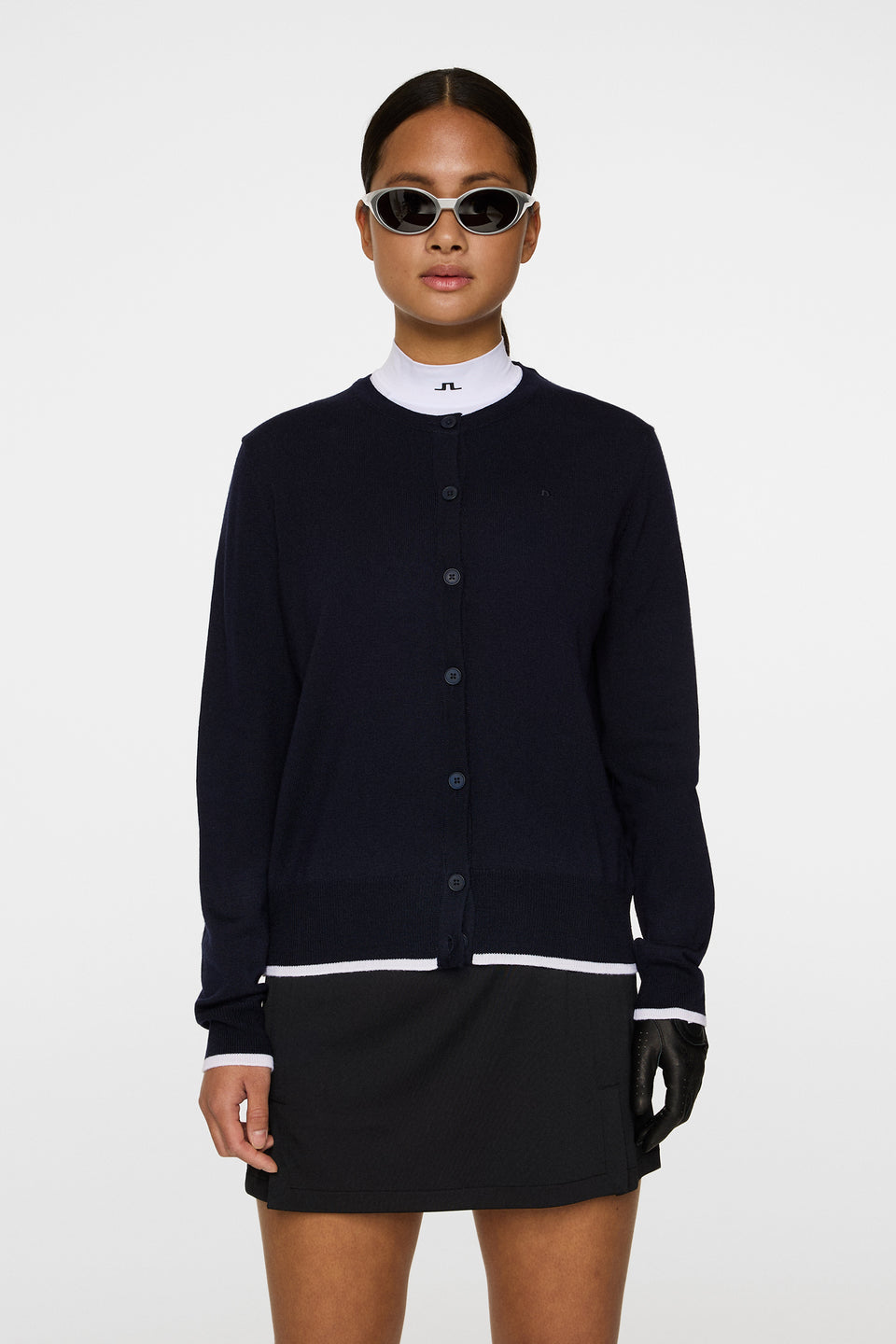 Joanna Knitted Cardigan / JL Navy