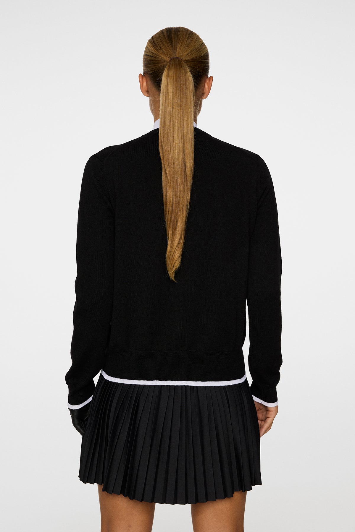 Joanna Knitted Cardigan in Black by J.Lindeberg