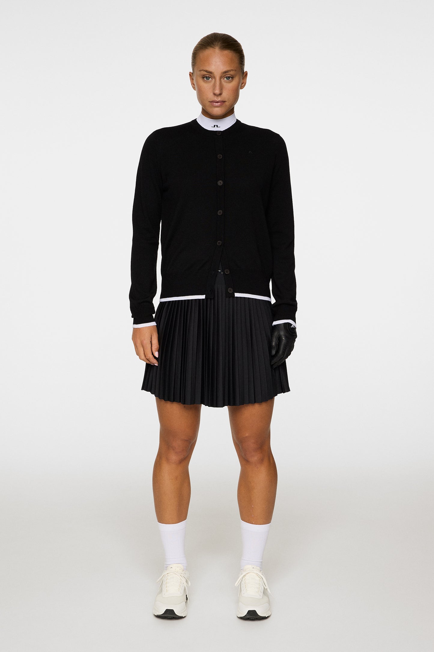 Joanna Knitted Cardigan in Black by J.Lindeberg