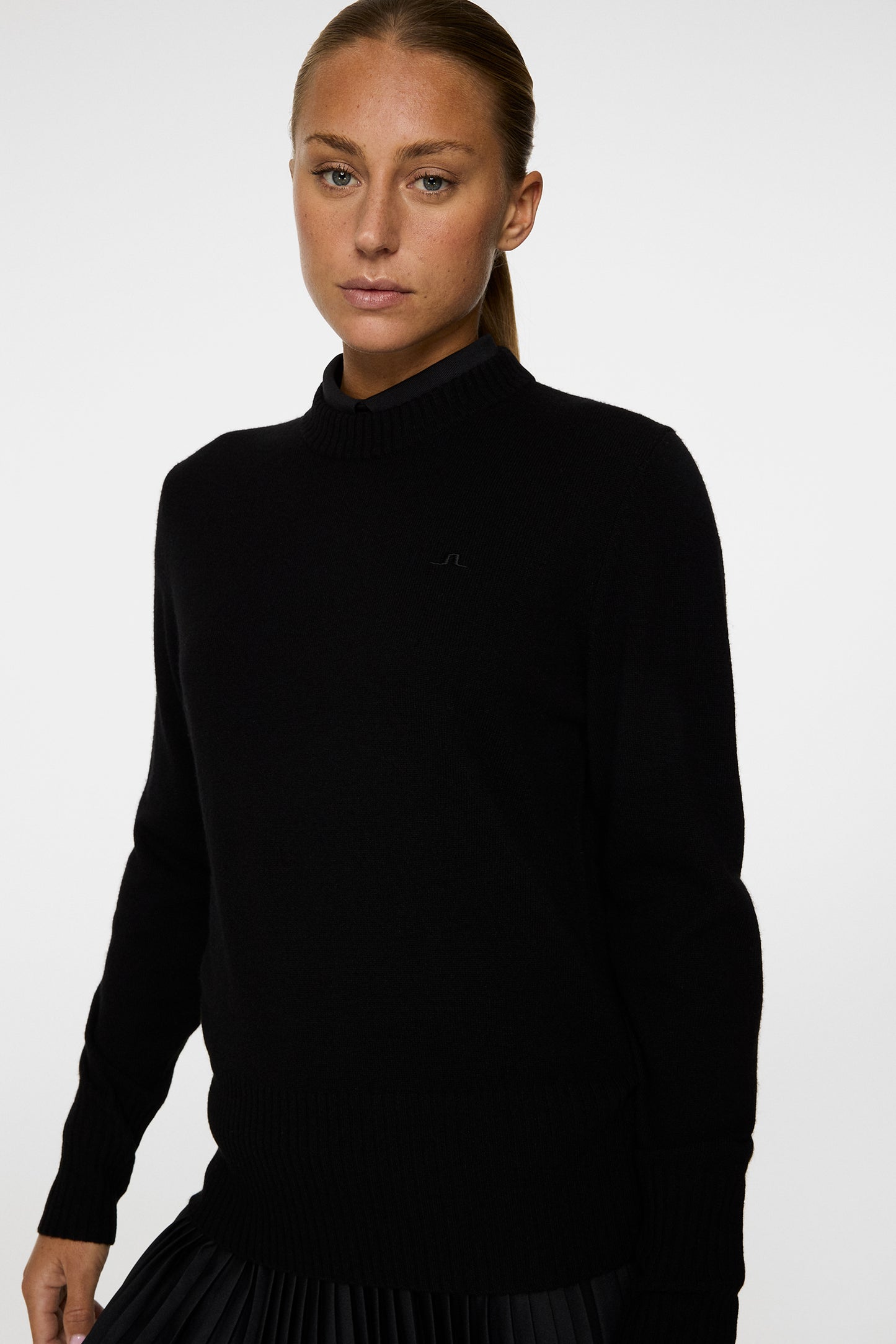 Mina Knitted Sweater in Black by J.Lindeberg