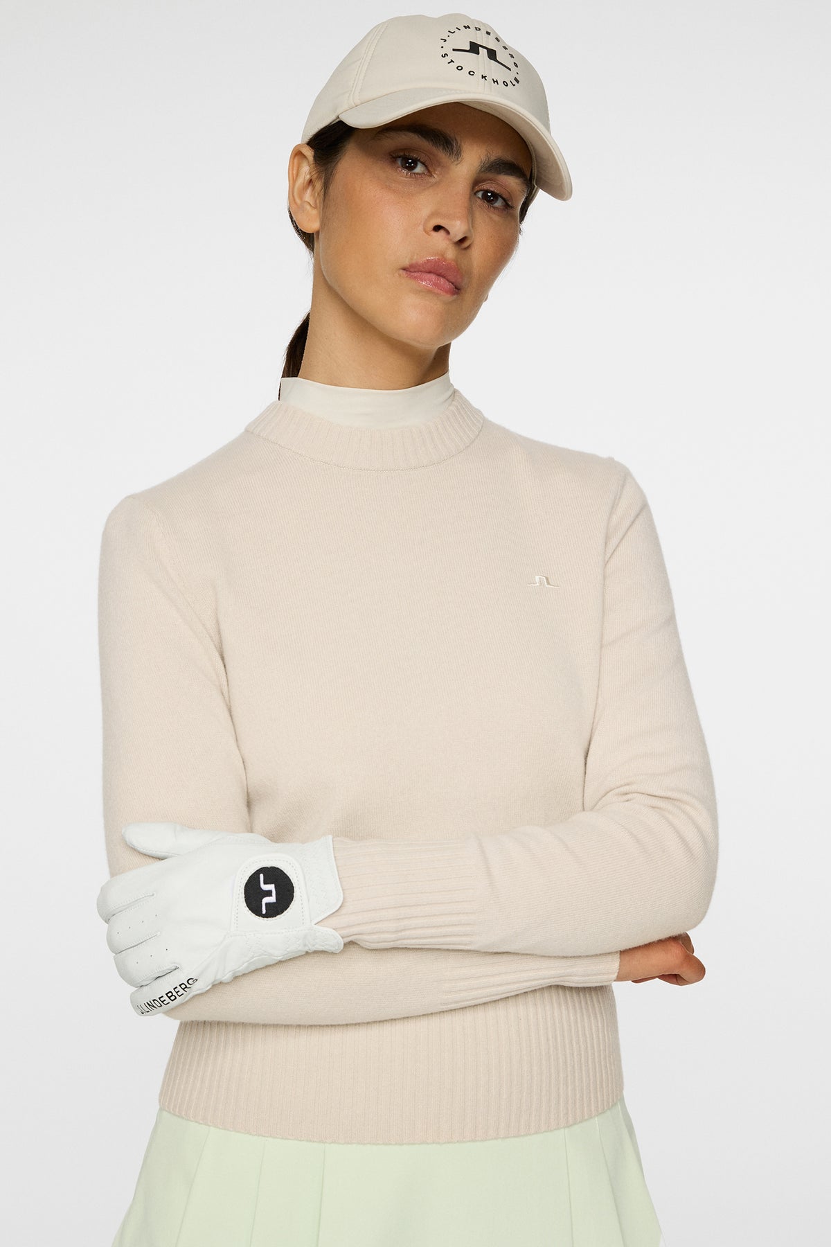 Mina Knitted Sweater in Moonbeam by J.Lindeberg