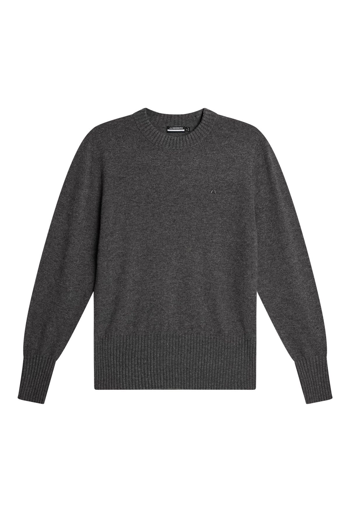 Mina Knitted Sweater in Dark Grey Melange by J.Lindeberg