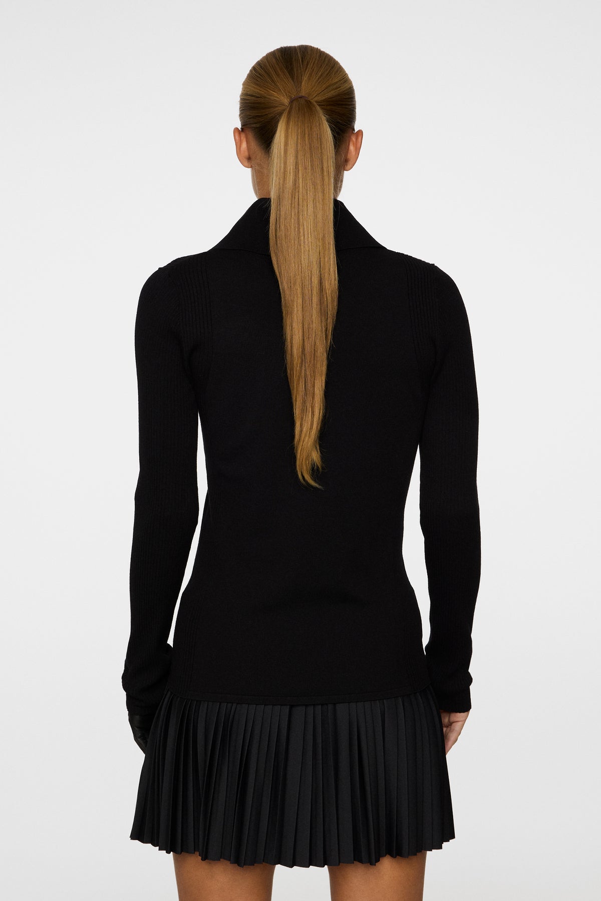 Leonie Knitted Shirt in Black by J.Lindeberg