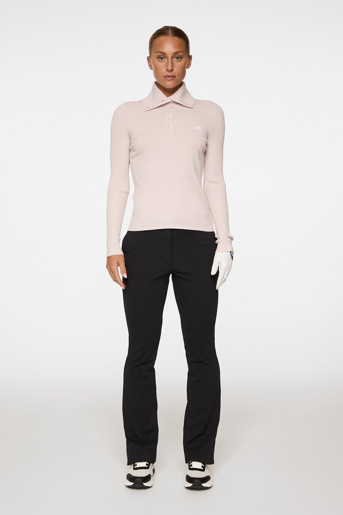 Leonie Knitted Shirt in Grey Lilac by J.Lindeberg