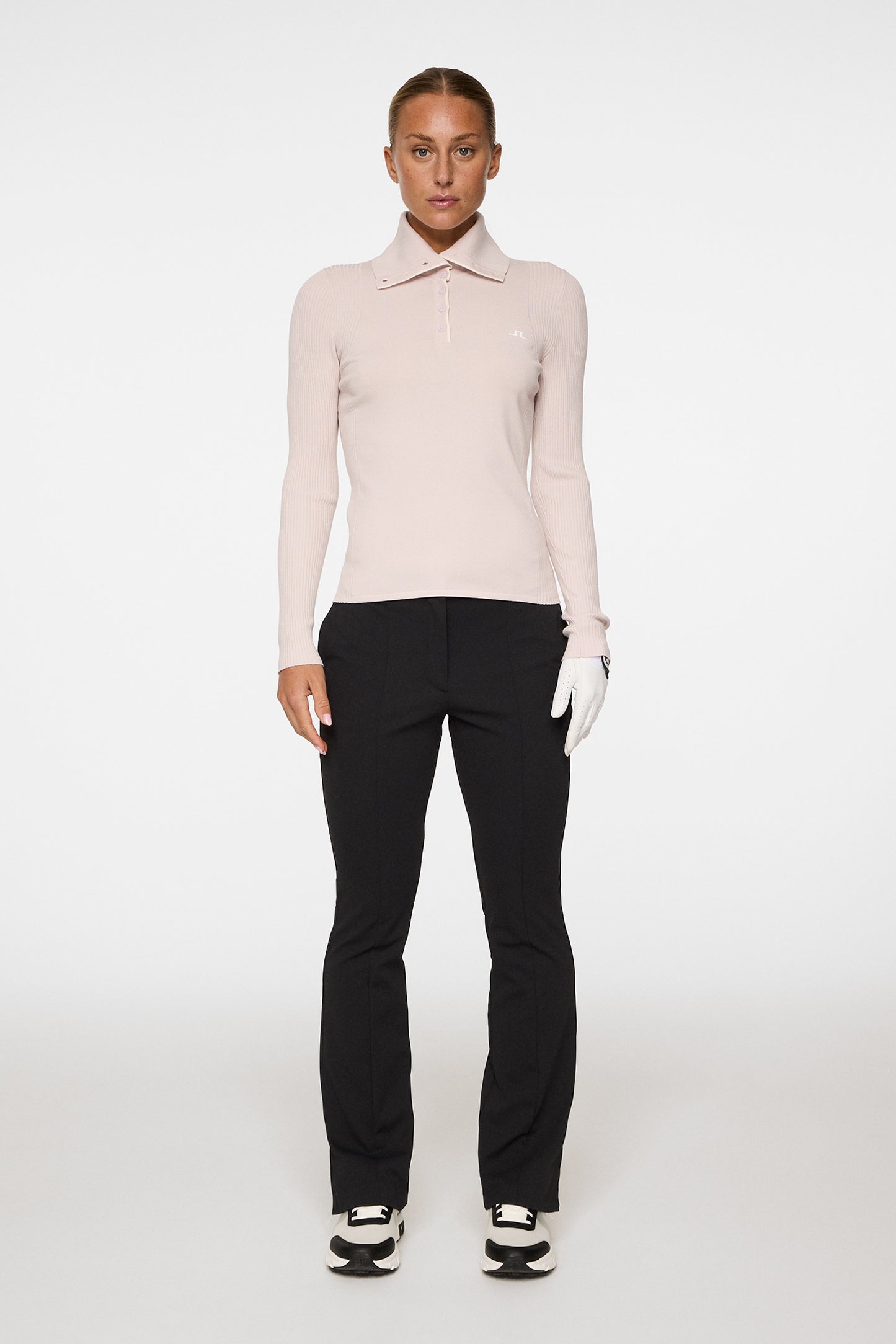 Leonie Knitted Shirt in Grey Lilac by J.Lindeberg