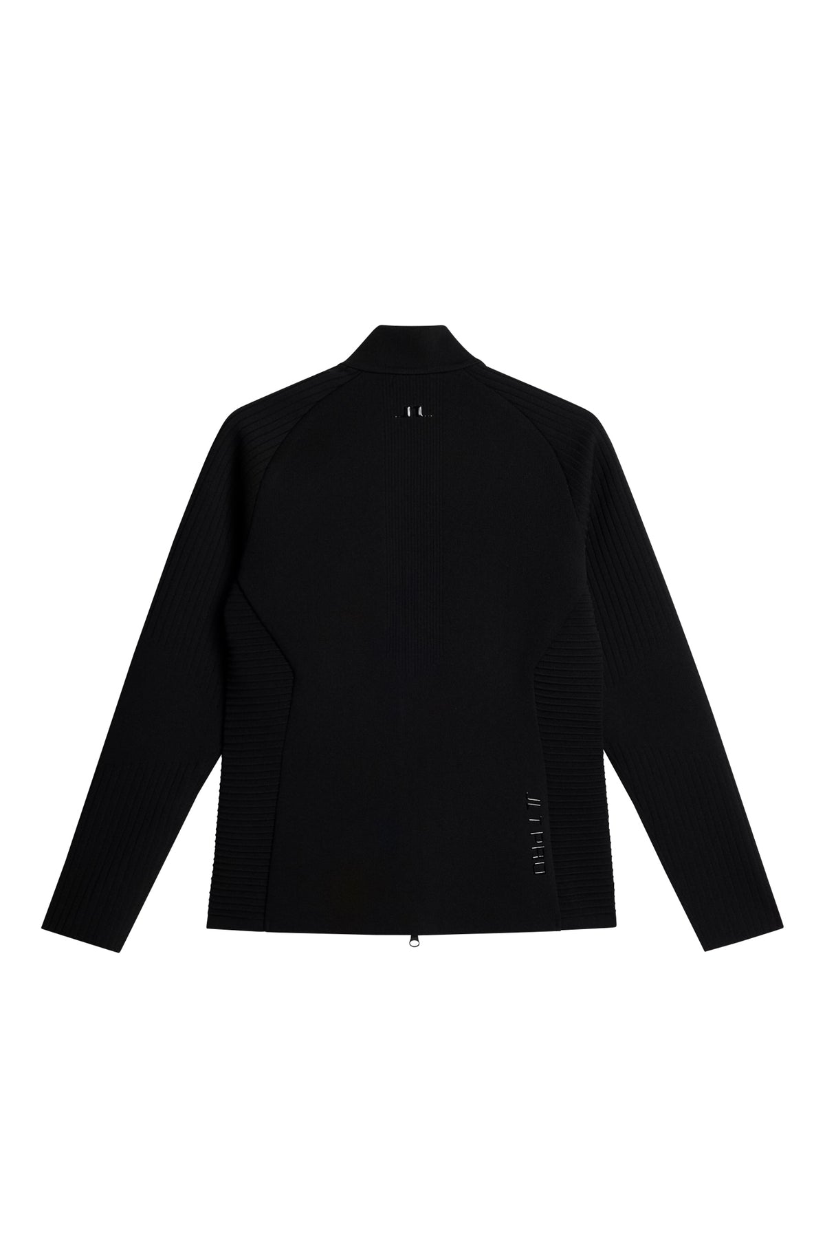 Wendy Tech Knit Zip Sweater in Black by J.Lindeberg