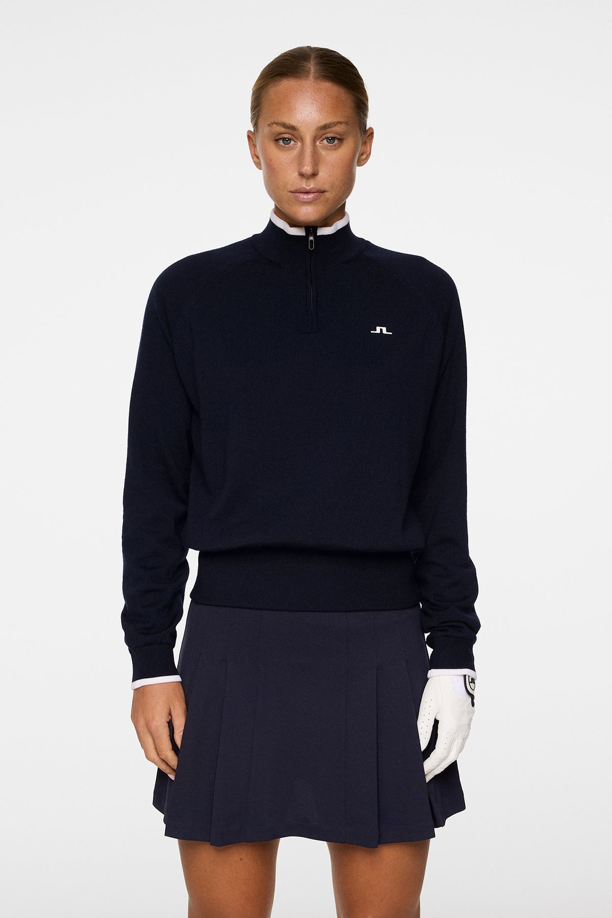 Ruth Windbreaker Sweater in JL Navy by J.Lindeberg