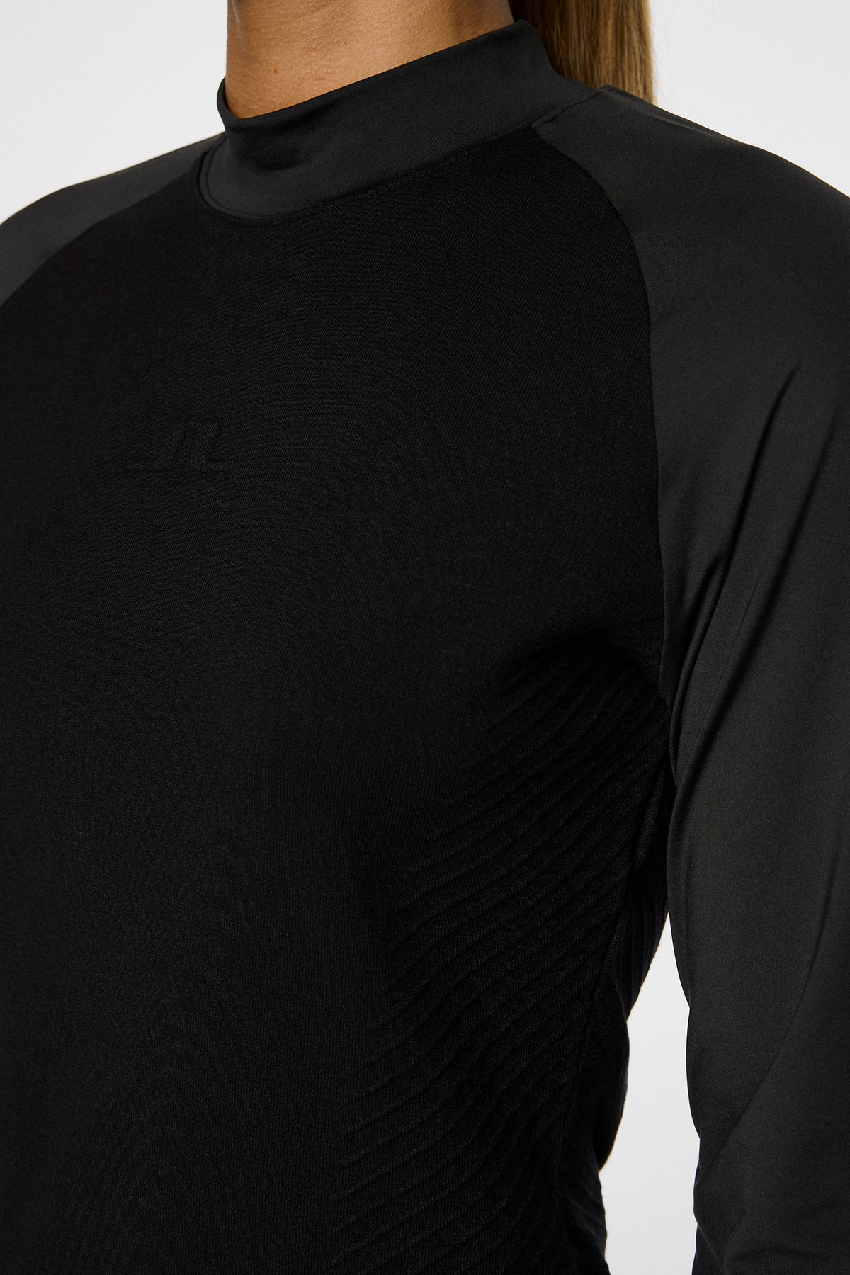 Darla Hybrid Knit Sweater in Black by J.Lindeberg