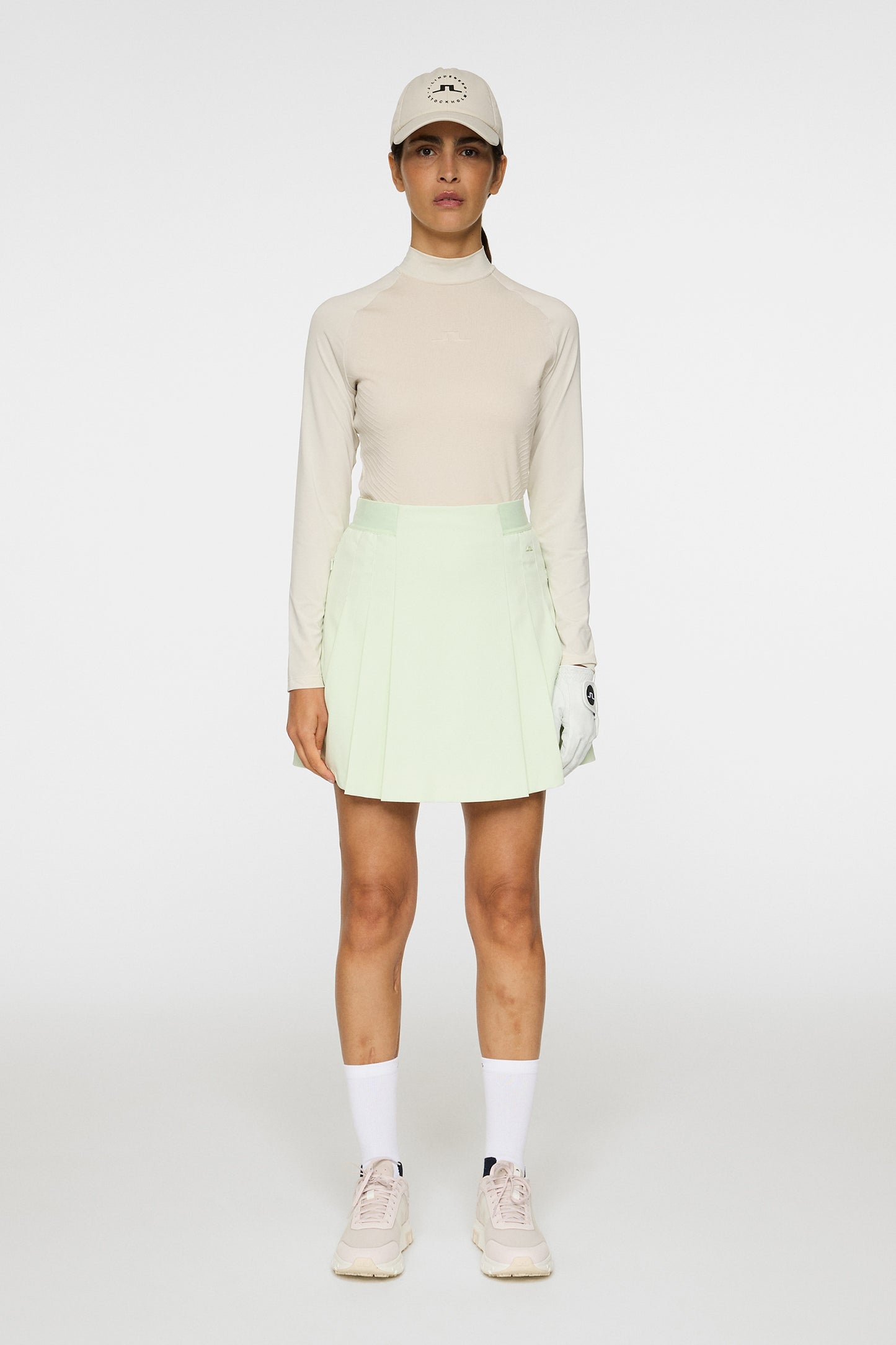 Darla Hybrid Knit Sweater in Moonbeam by J.Lindeberg