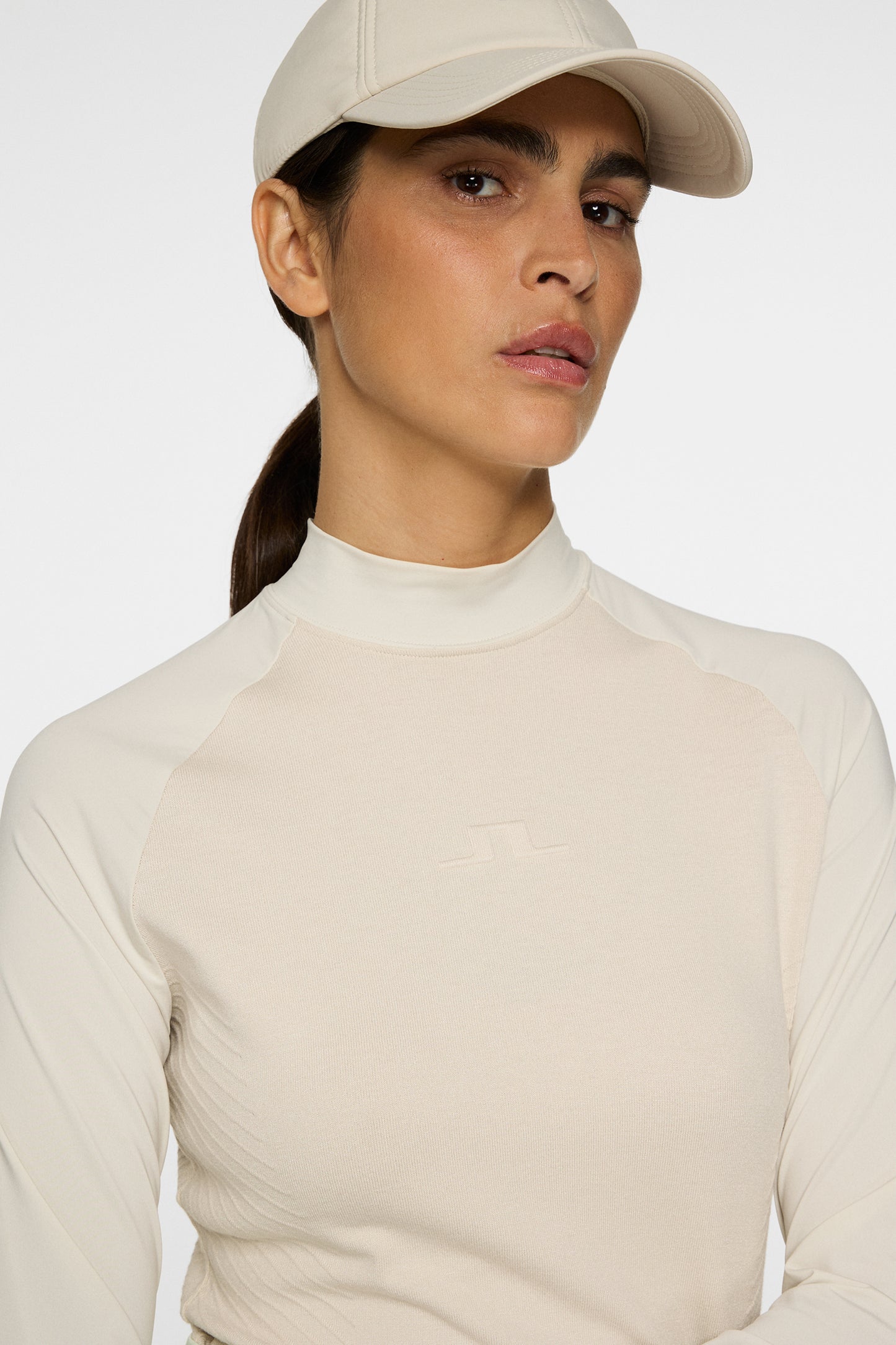 Darla Hybrid Knit Sweater in Moonbeam by J.Lindeberg