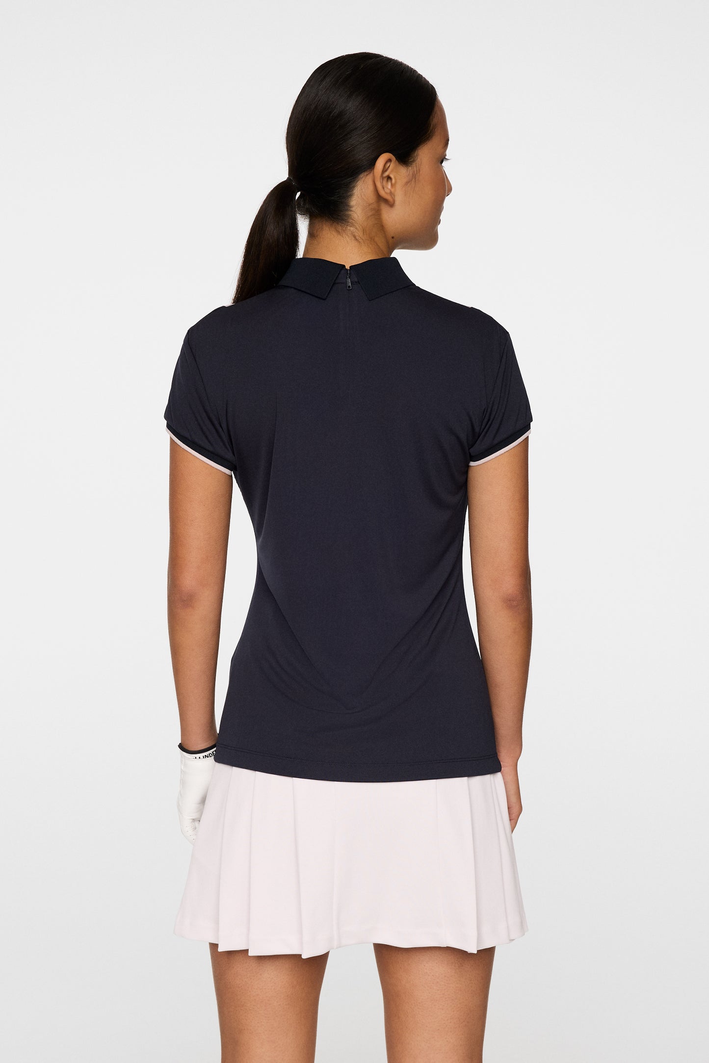 Theodora Hybrid Knit Shirt in JL Navy by J.Lindeberg