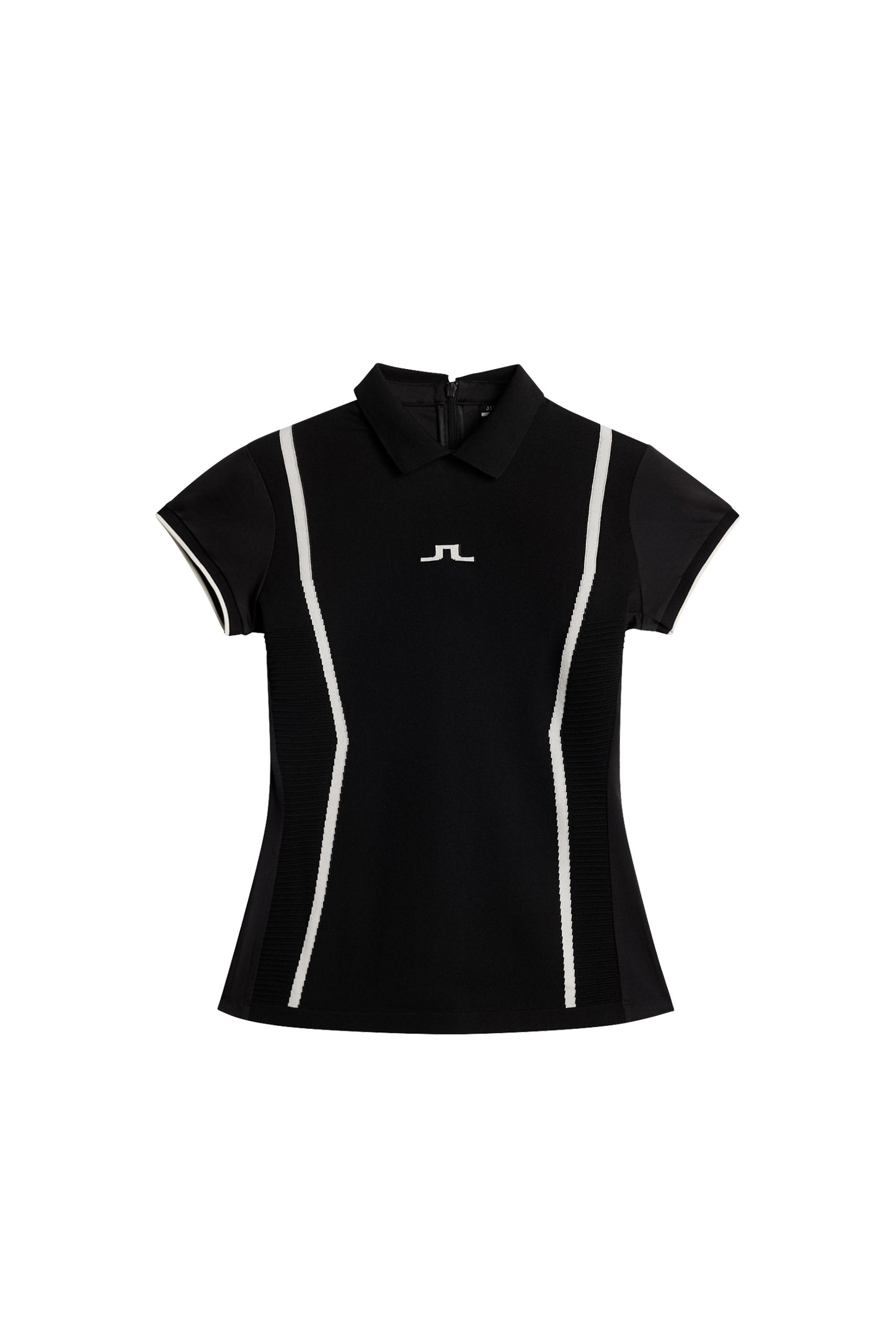 Theodora Hybrid Knit Shirt in Black by J.Lindeberg