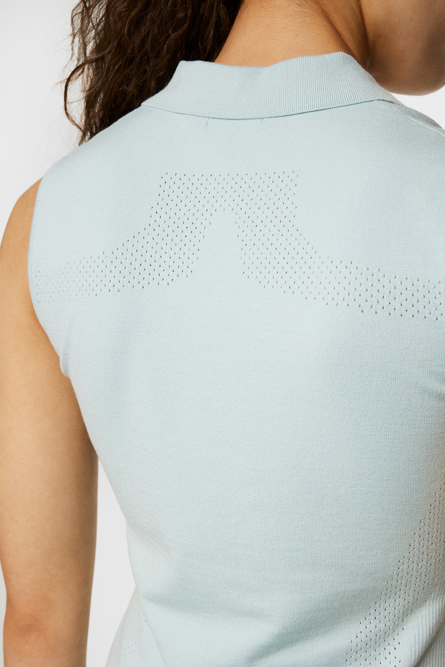 Tanja Sleeveless Polo Shirt in Winter Sky by J.Lindeberg