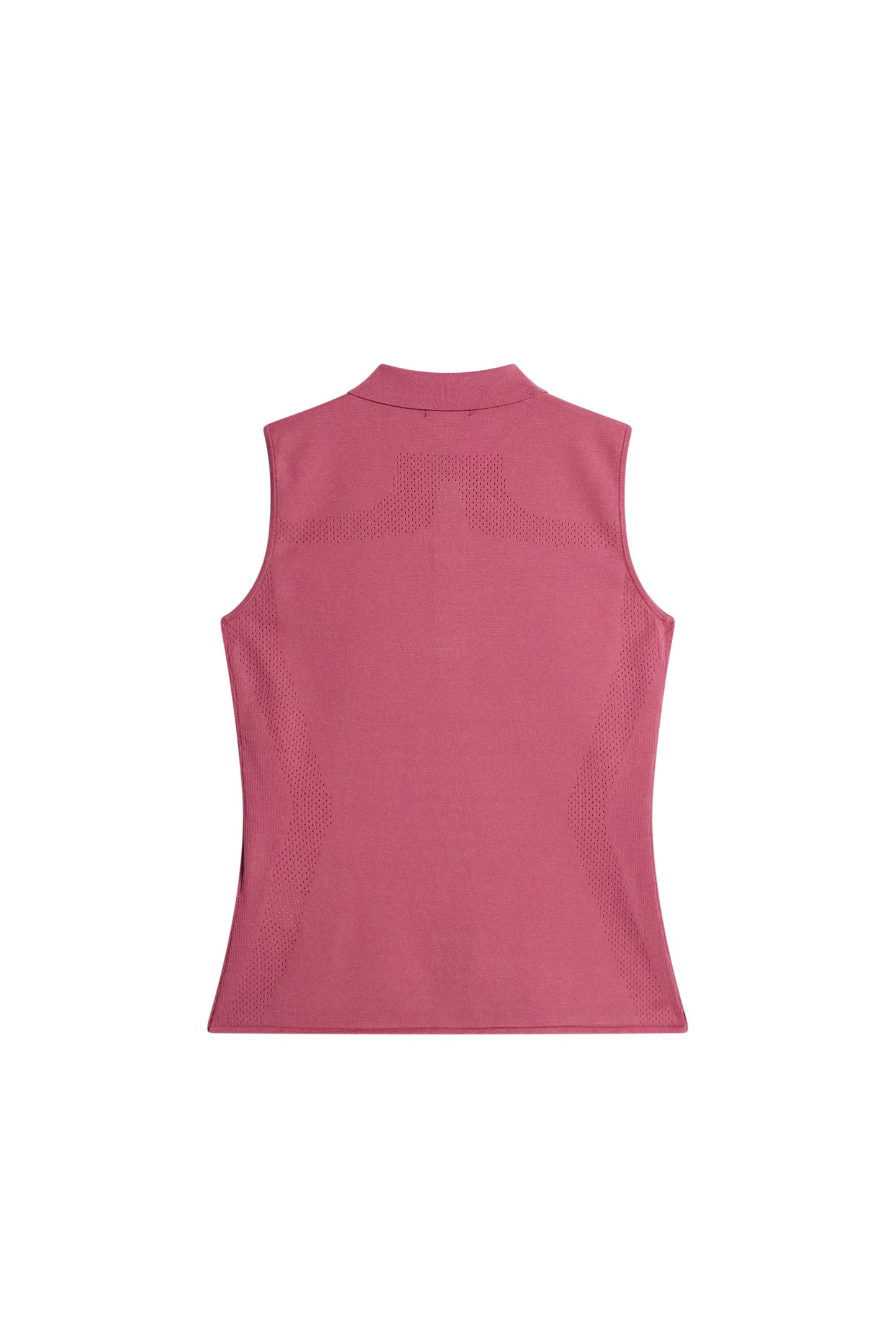 Tanja Sleeveless Polo Shirt in Rose Wine by J.Lindeberg