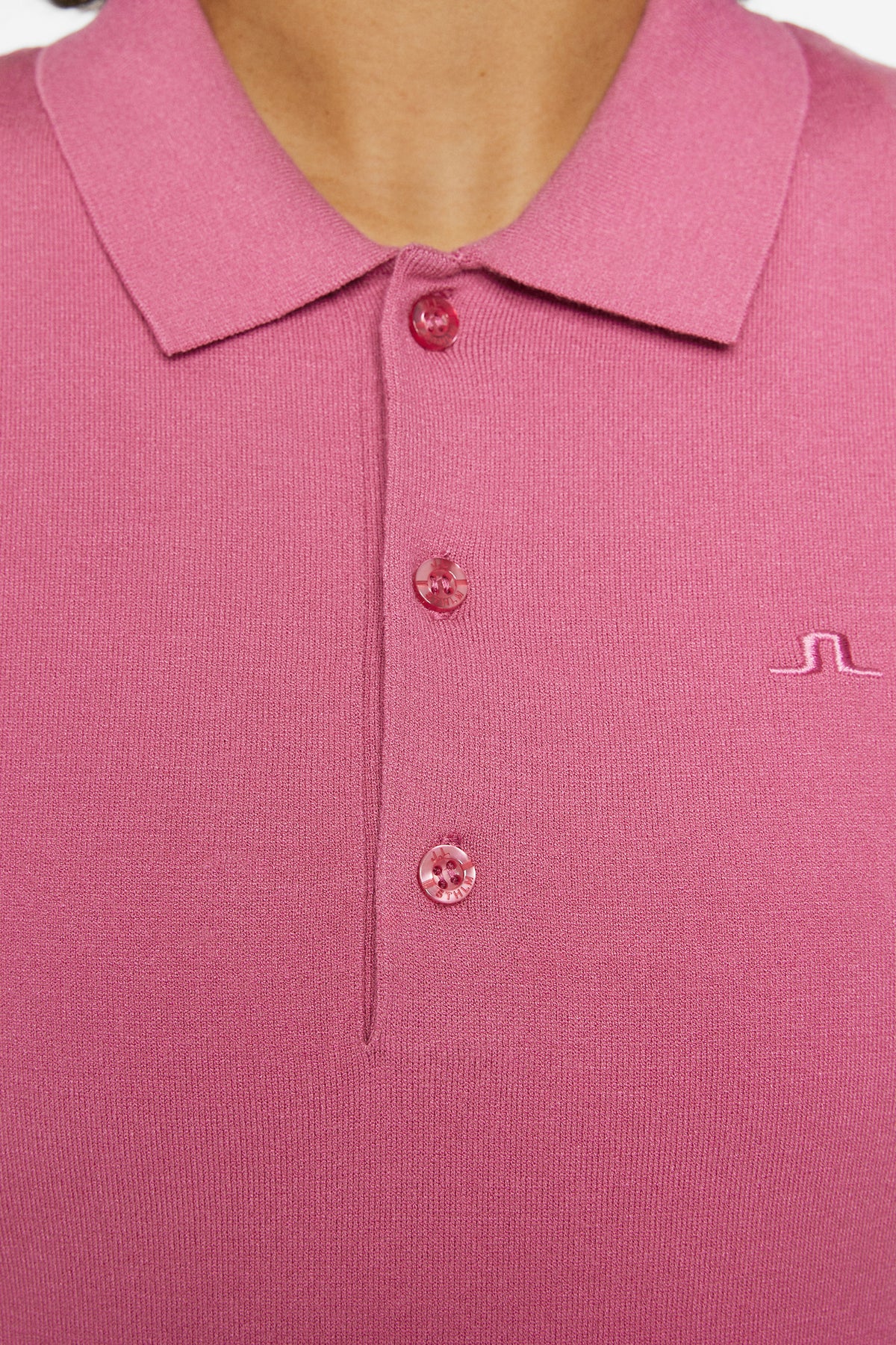 Tanja Sleeveless Polo Shirt in Rose Wine by J.Lindeberg