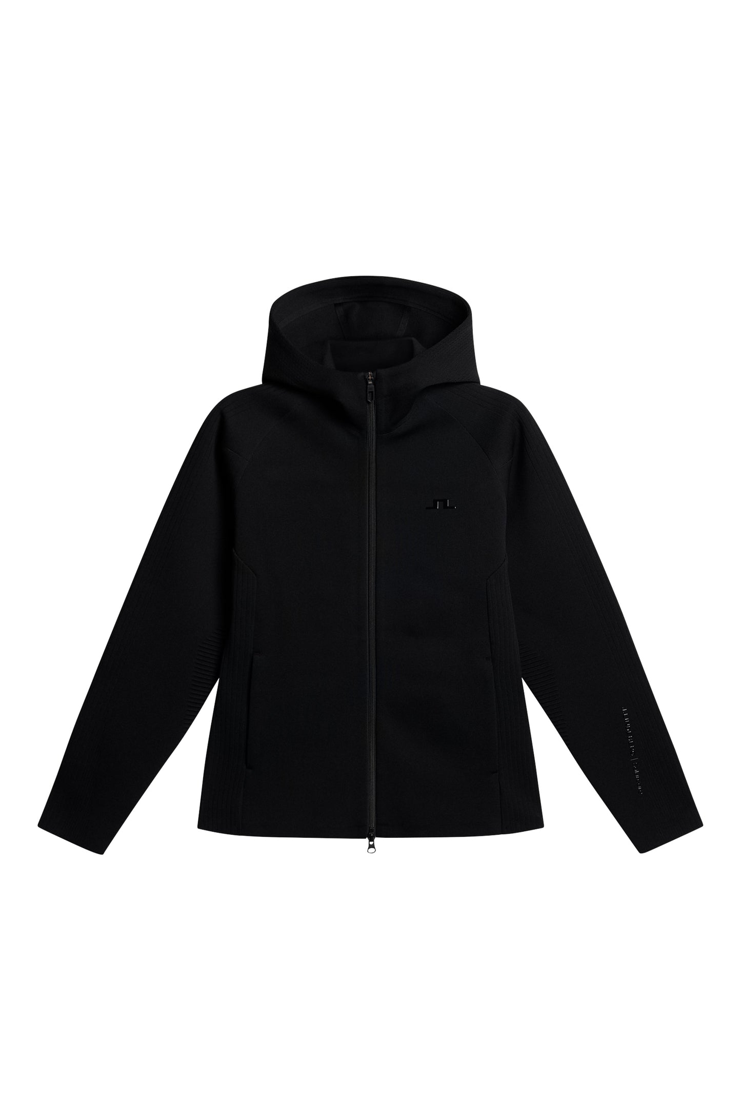 Solarcore Knit Zip Sweater in Black by J.Lindeberg