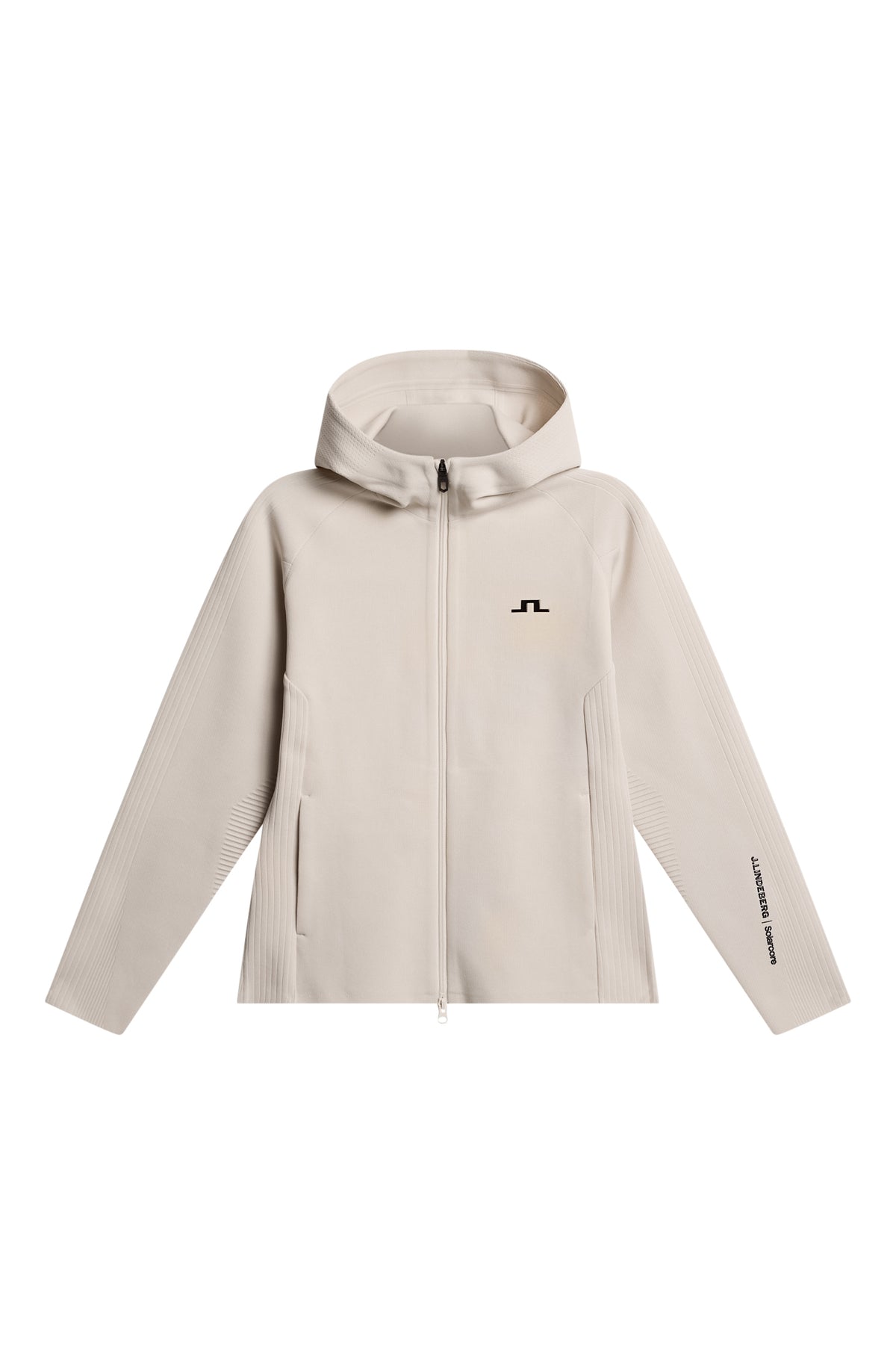 Solarcore Knit Zip Sweater in Moonbeam by J.Lindeberg