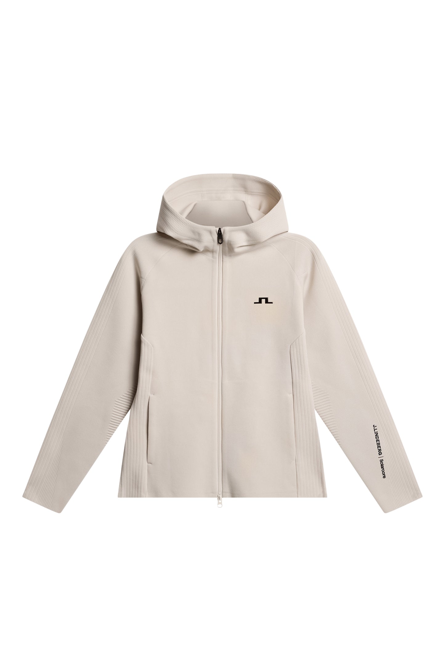 Solarcore Knit Zip Sweater in Moonbeam by J.Lindeberg