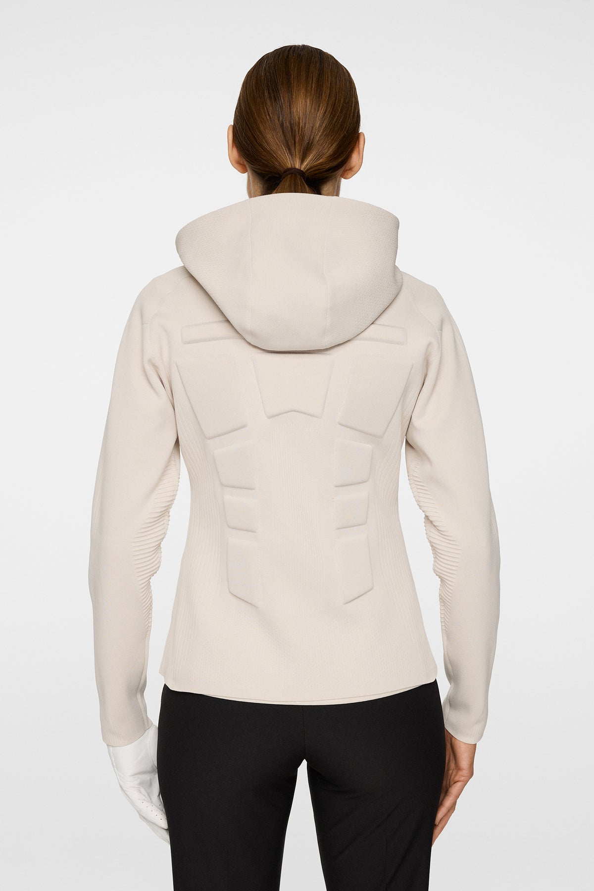 Solarcore Knit Zip Sweater in Moonbeam by J.Lindeberg