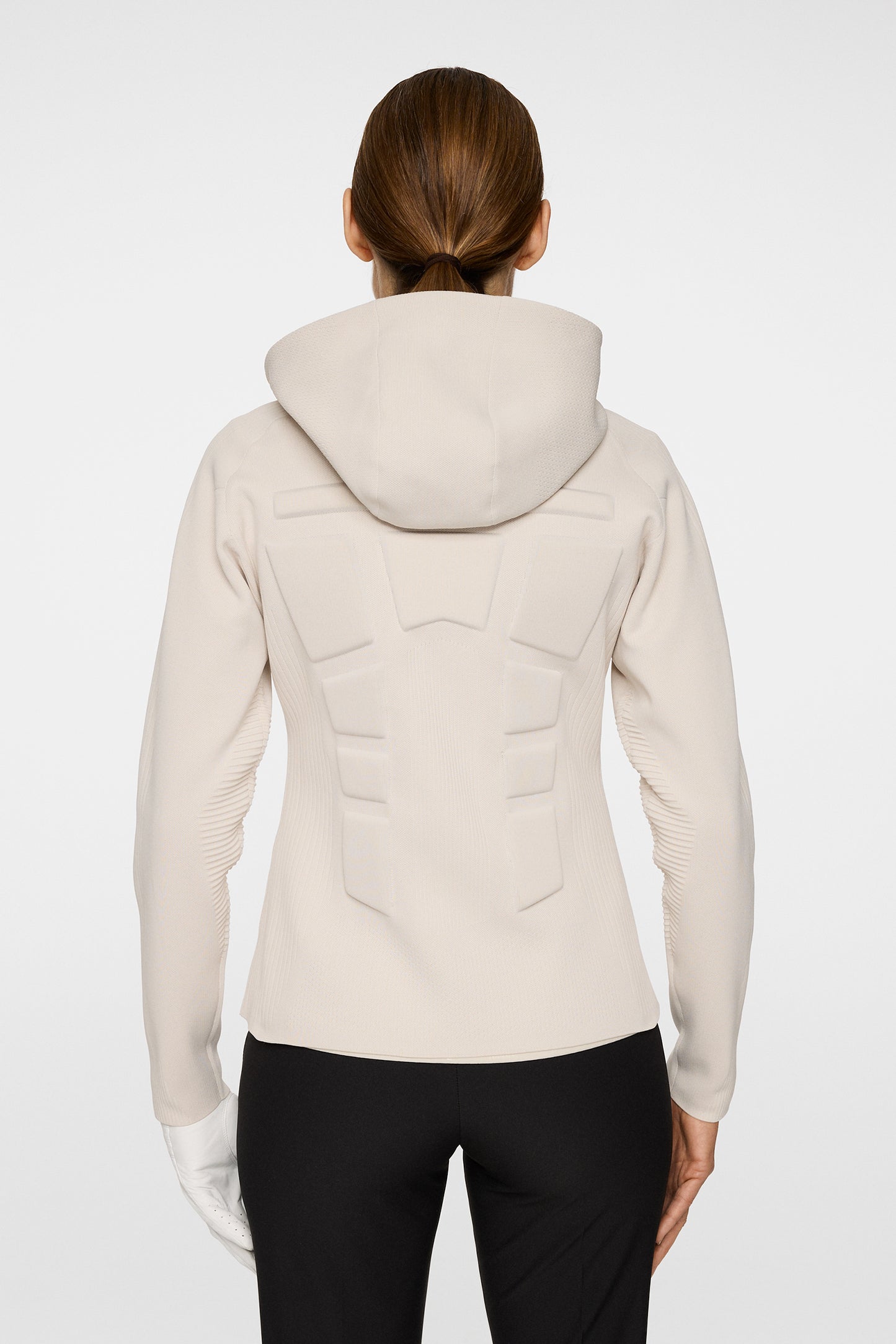 Solarcore Knit Zip Sweater in Moonbeam by J.Lindeberg