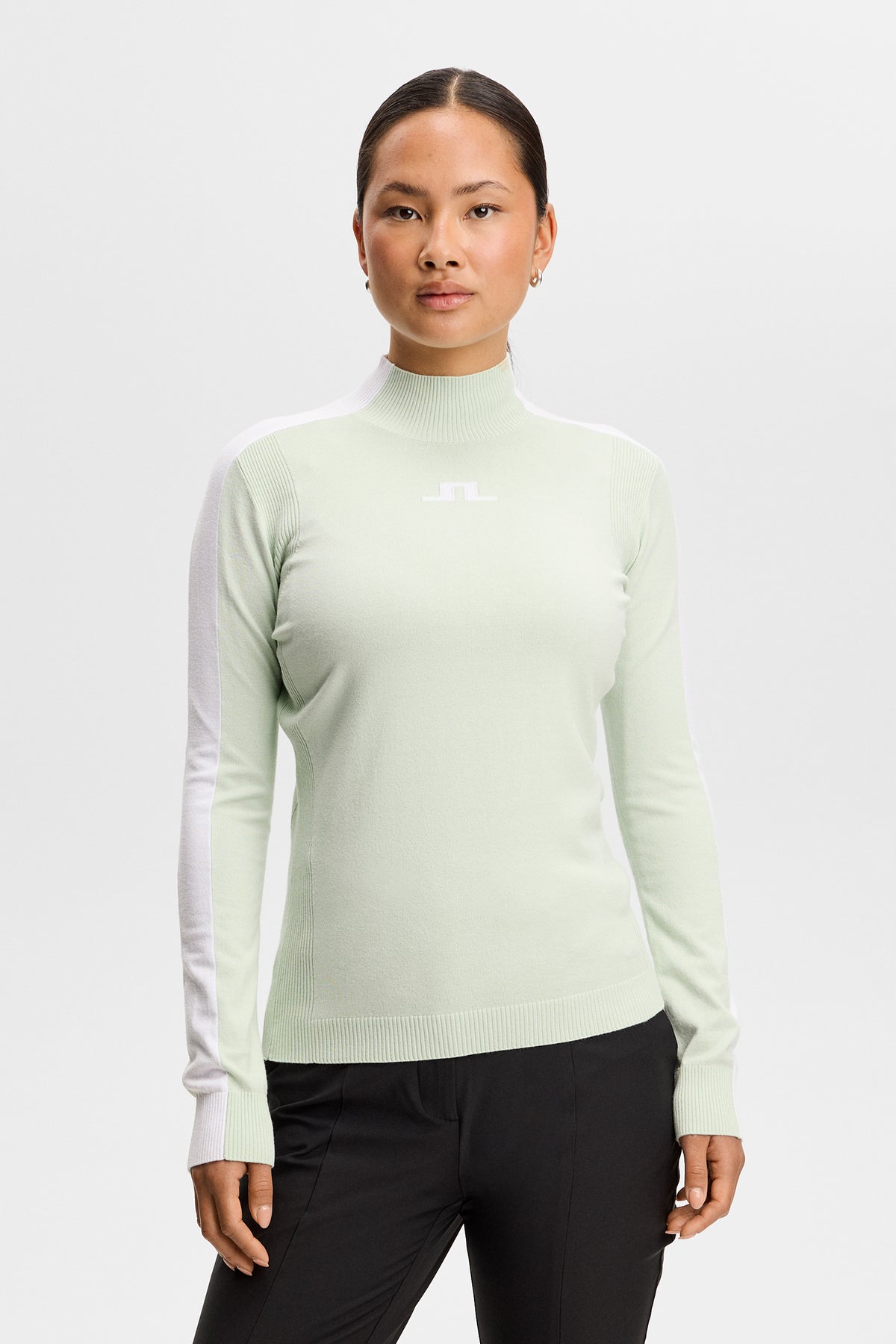 Adia Knitted Sweater in Subtle Green by J.Lindeberg