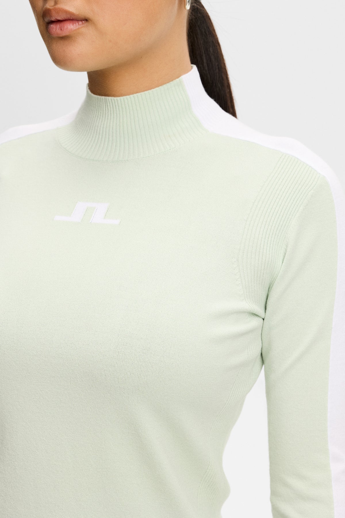 Adia Knitted Sweater in Subtle Green by J.Lindeberg