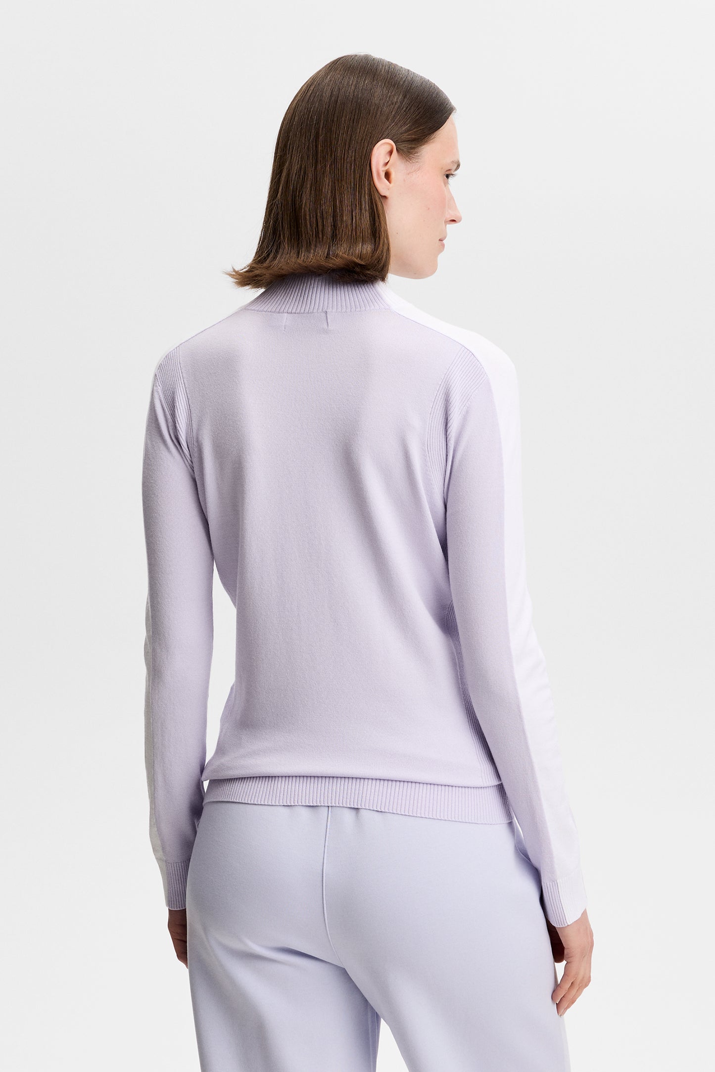 Adia Knitted Sweater in Purple Heather by J.Lindeberg