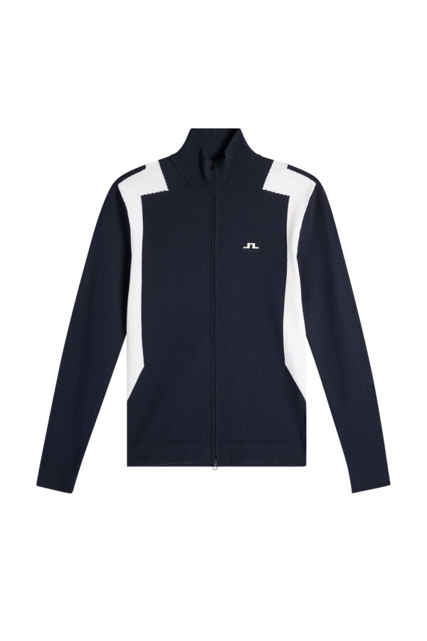 Bianca Knitted Zip Sweater / JL Navy