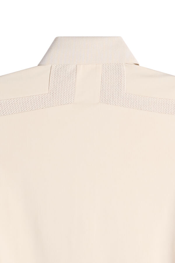 Kailey Hybrid Knit Polo Shirt / Moonbeam