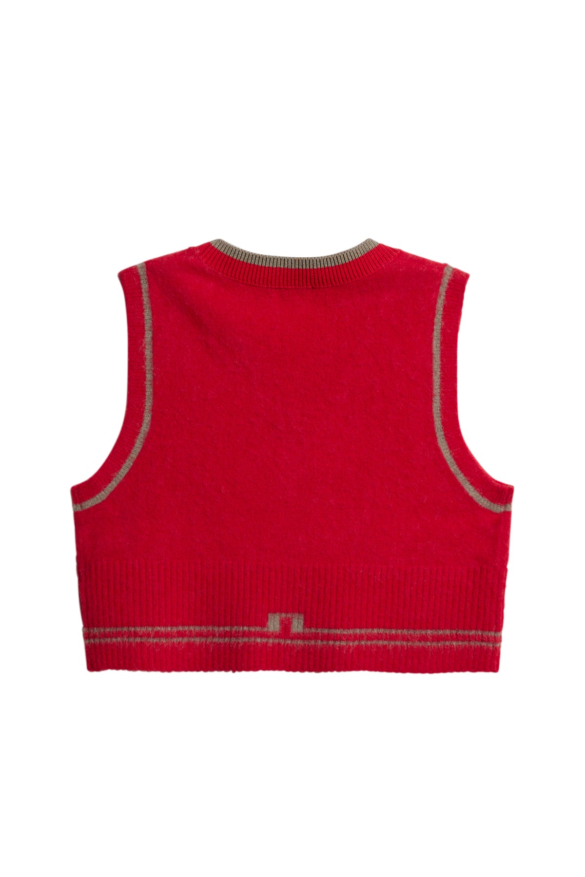 Noelle Knitted Vest in Barbados Cherry by J.Lindeberg