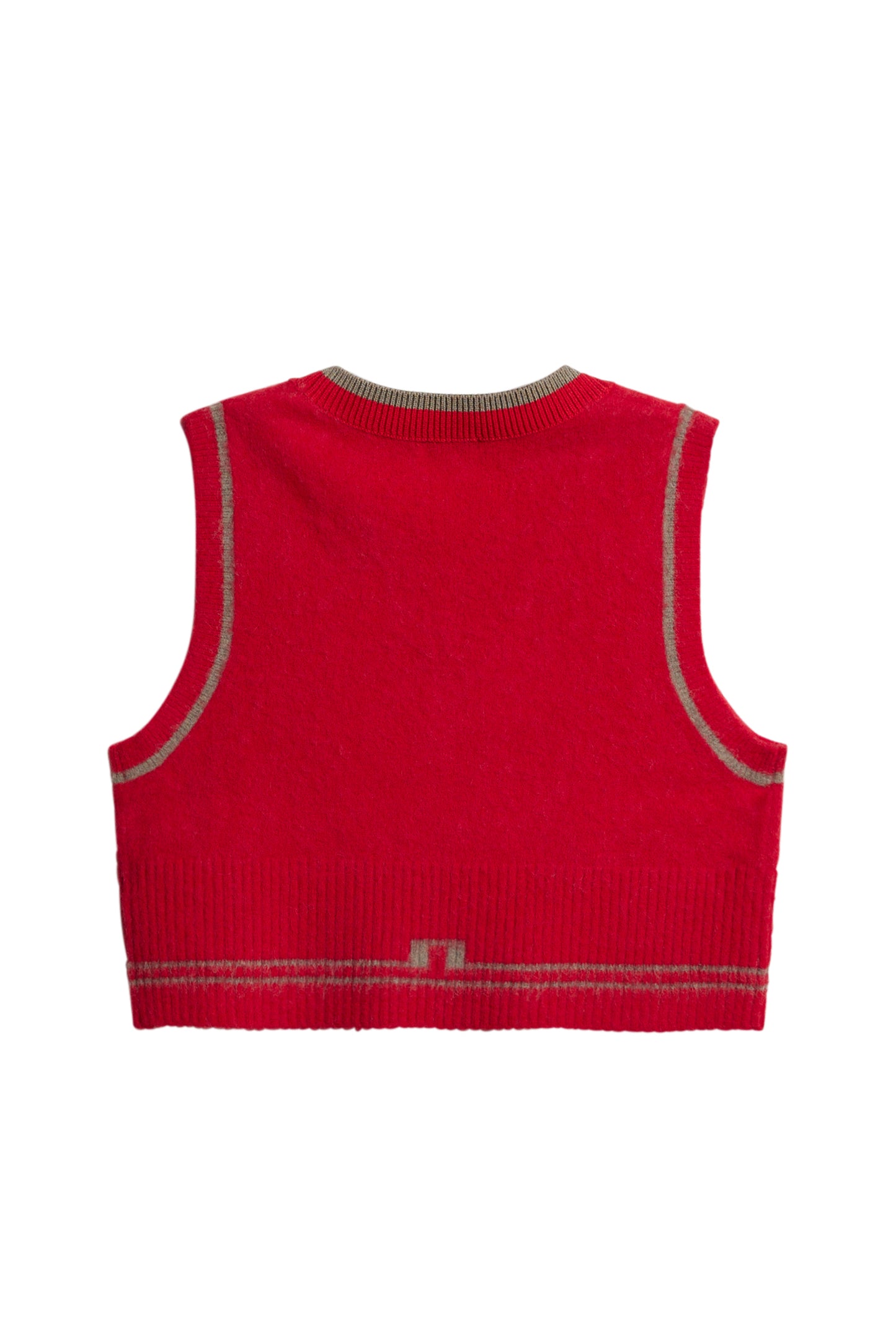 Noelle Knitted Vest in Barbados Cherry by J.Lindeberg