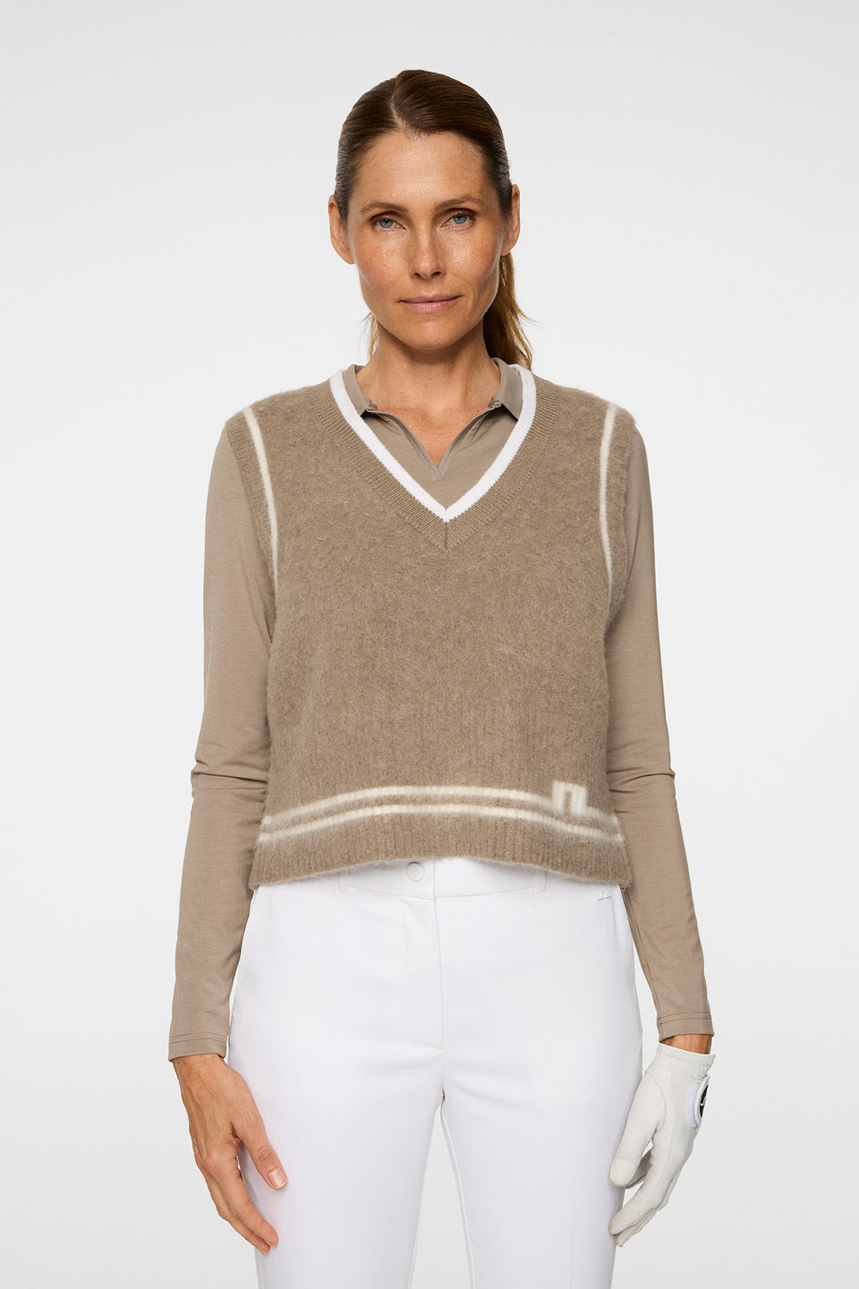 Noelle Knitted Vest / Brindle