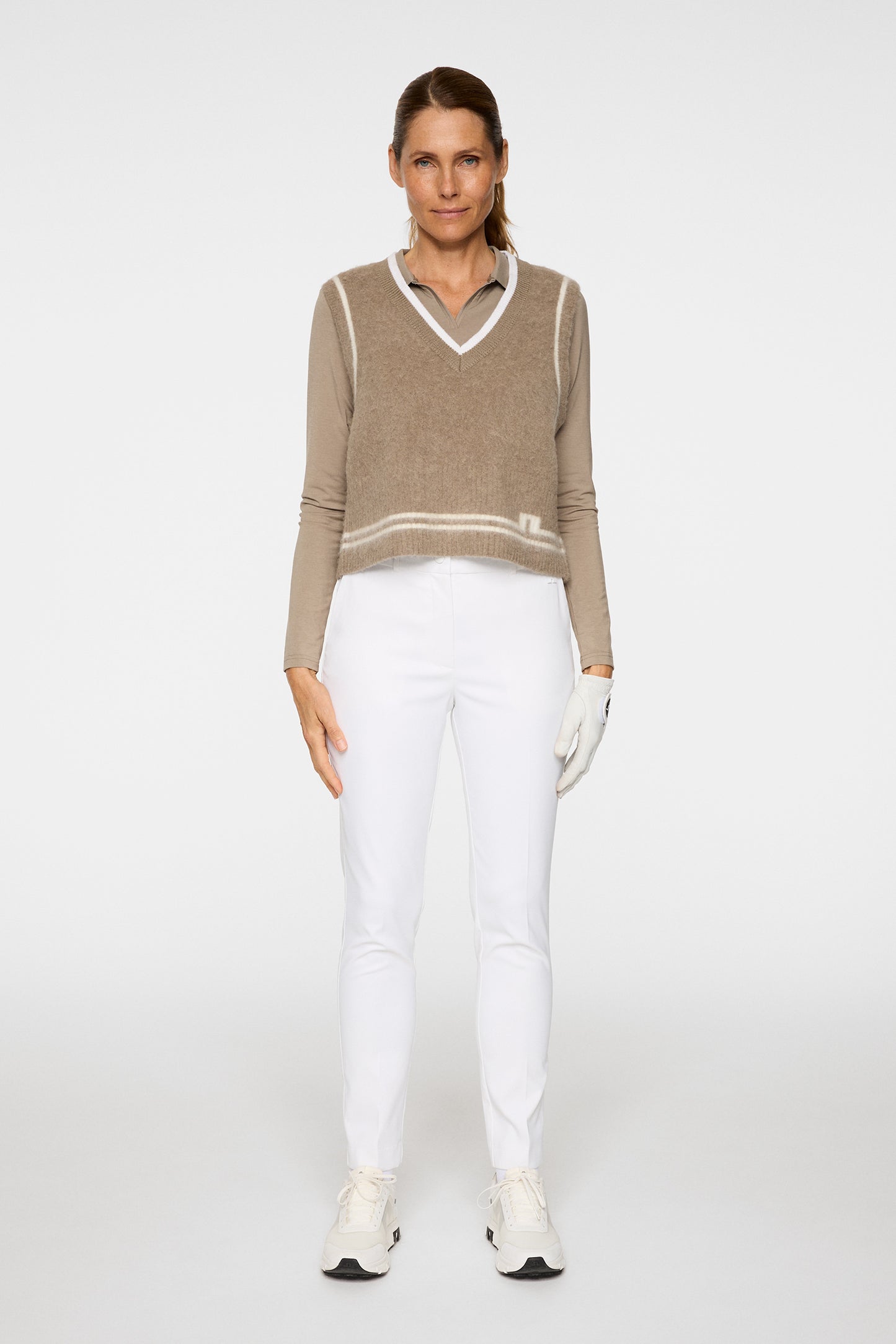 Noelle Knitted Vest in Brindle by J.Lindeberg