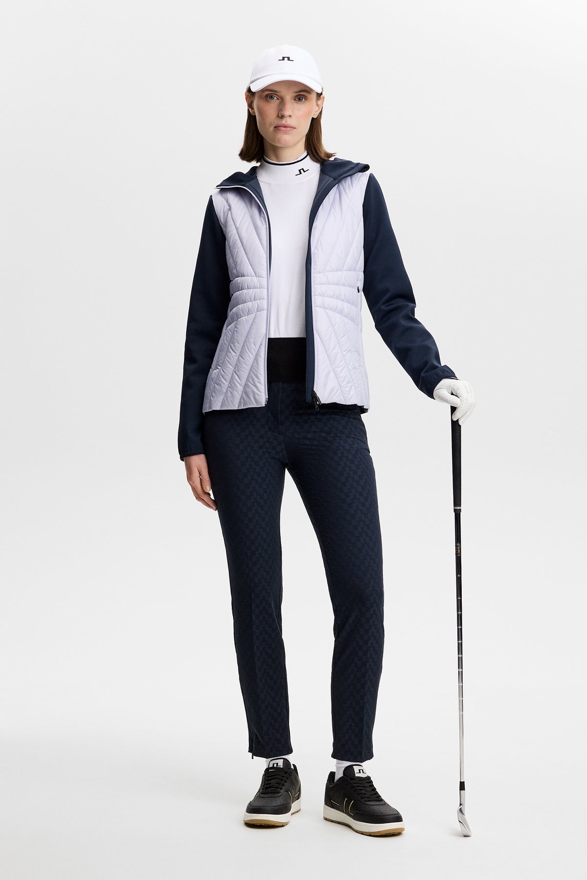 Zoe Knitted Sweater in White by J.Lindeberg
