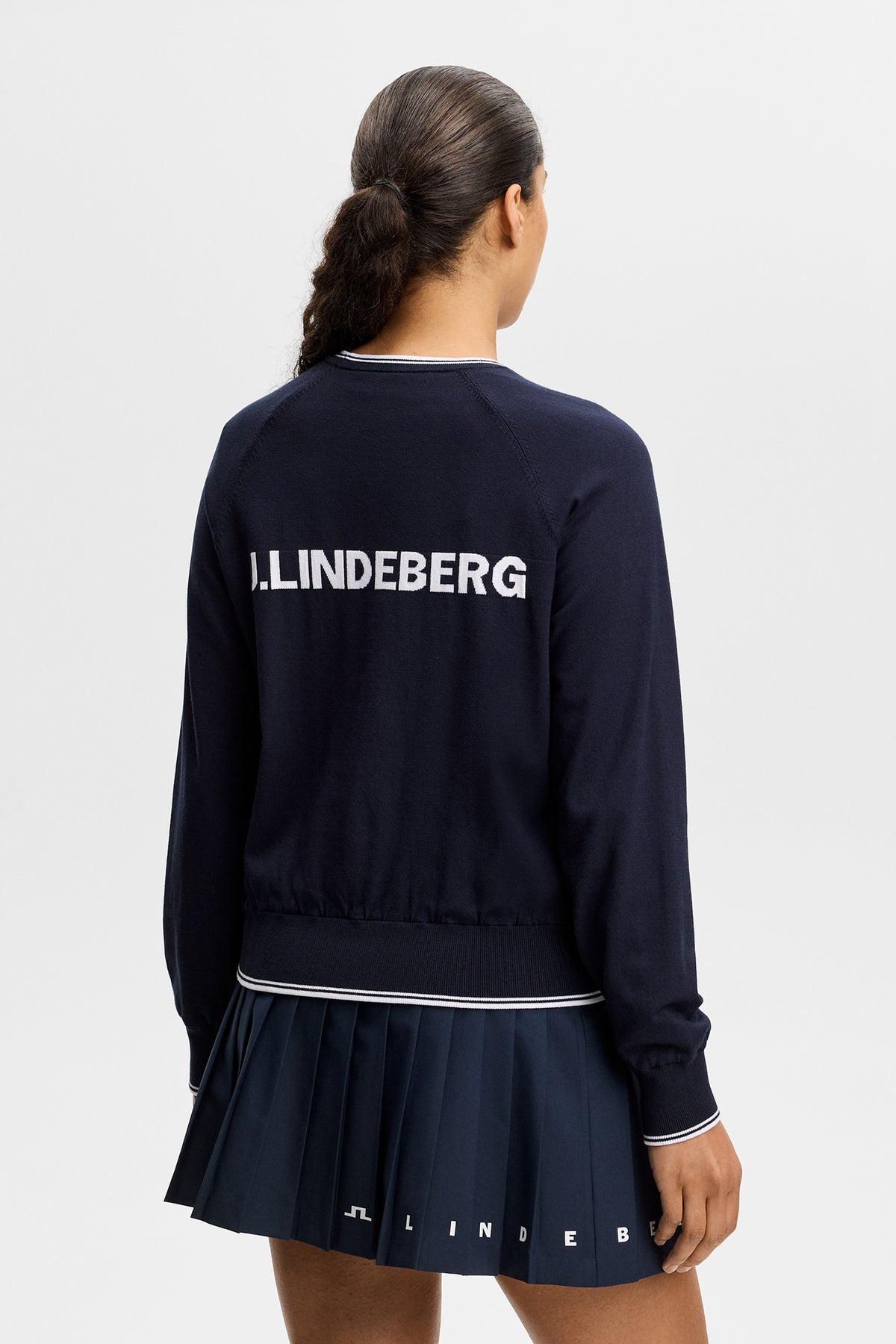 Clarissa Windbreaker Sweater in JL Navy by J.Lindeberg
