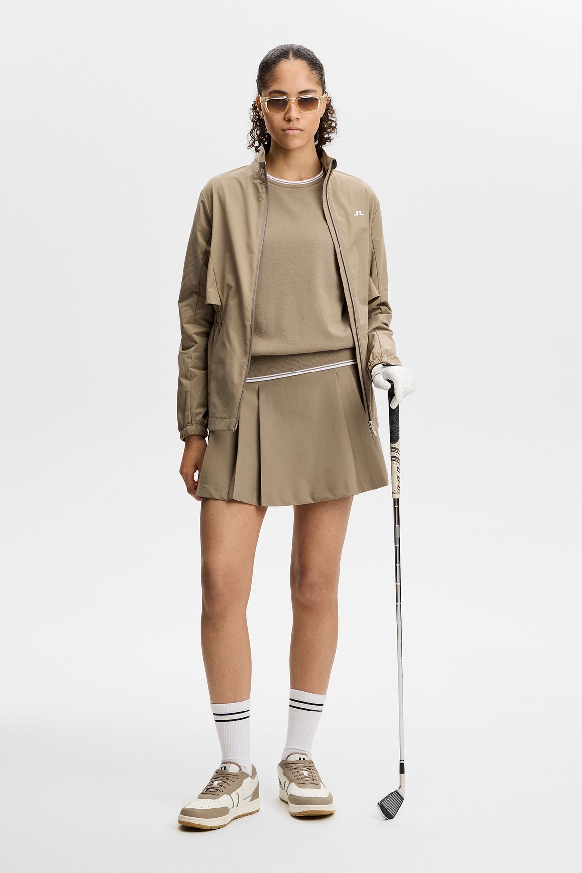 Clarissa Windbreaker Sweater in Brindle by J.Lindeberg