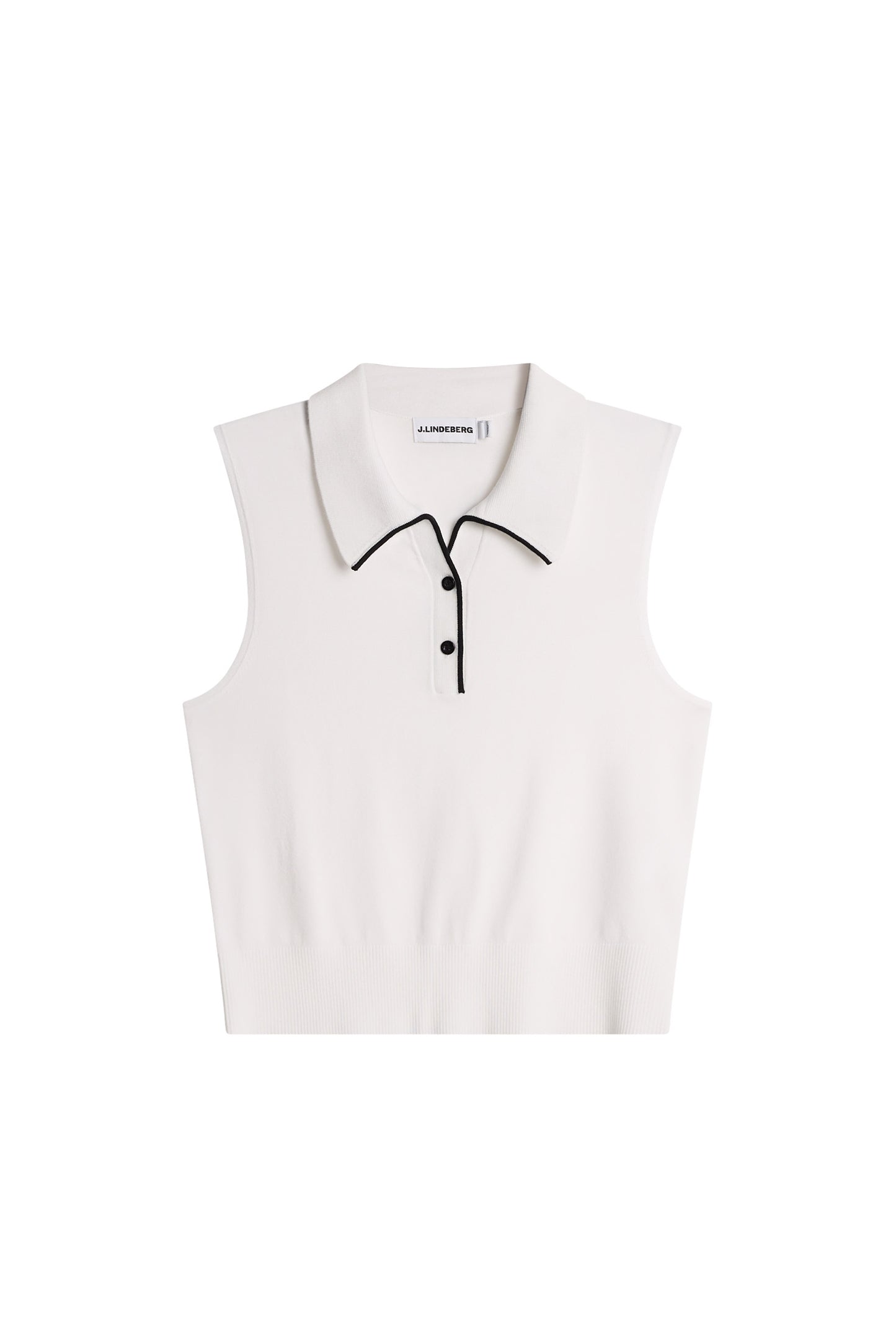 30Y Becca Knit Polo in White by J.Lindeberg