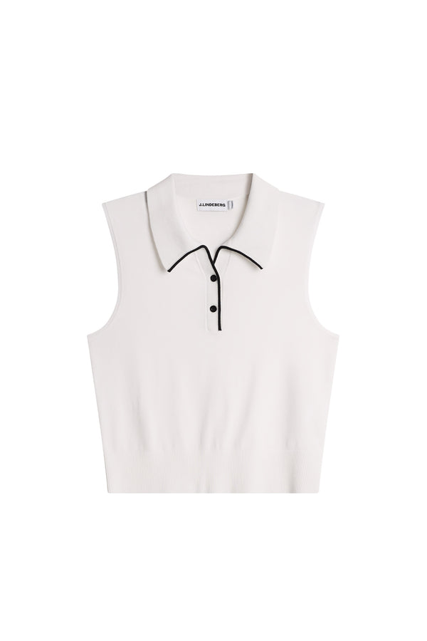 30Y Becca Knit Polo / White