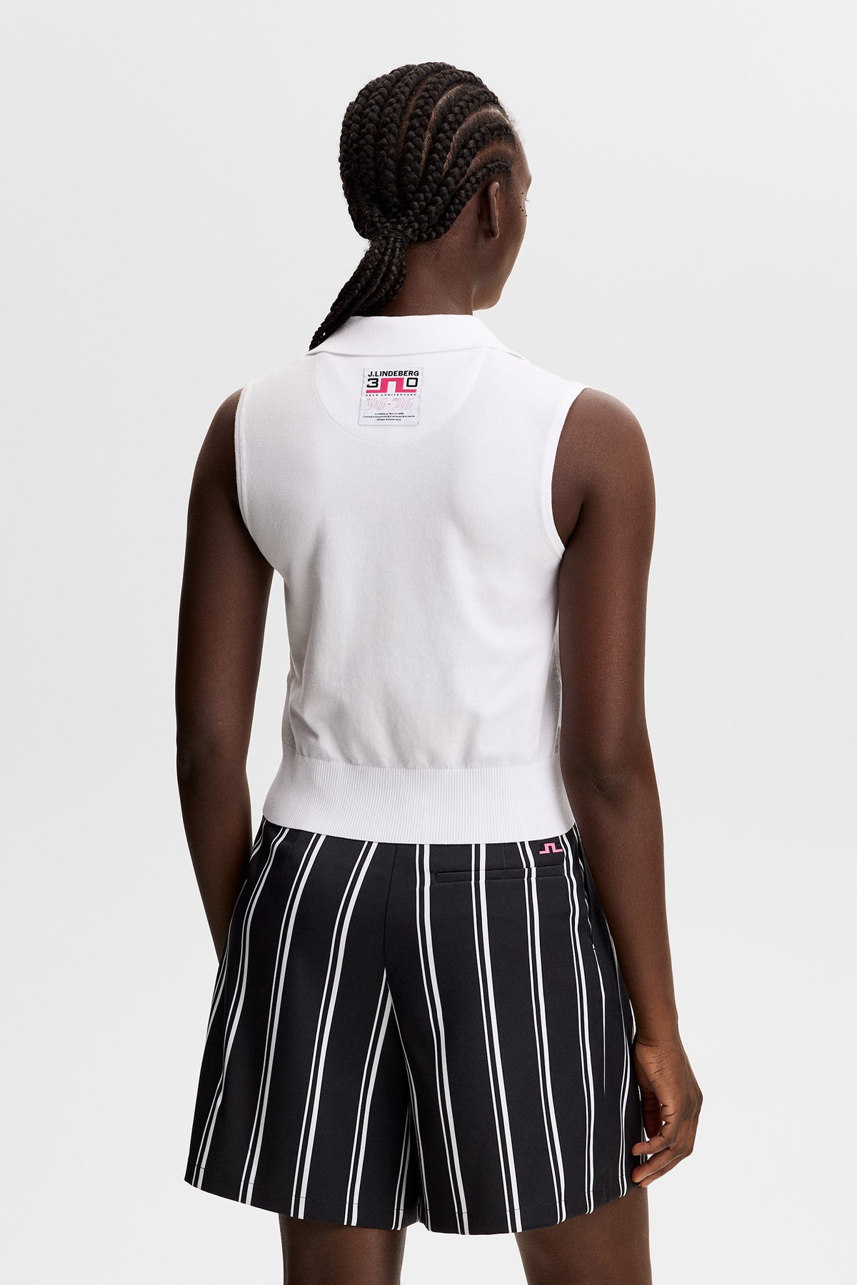 30Y Becca Knit Polo in White by J.Lindeberg