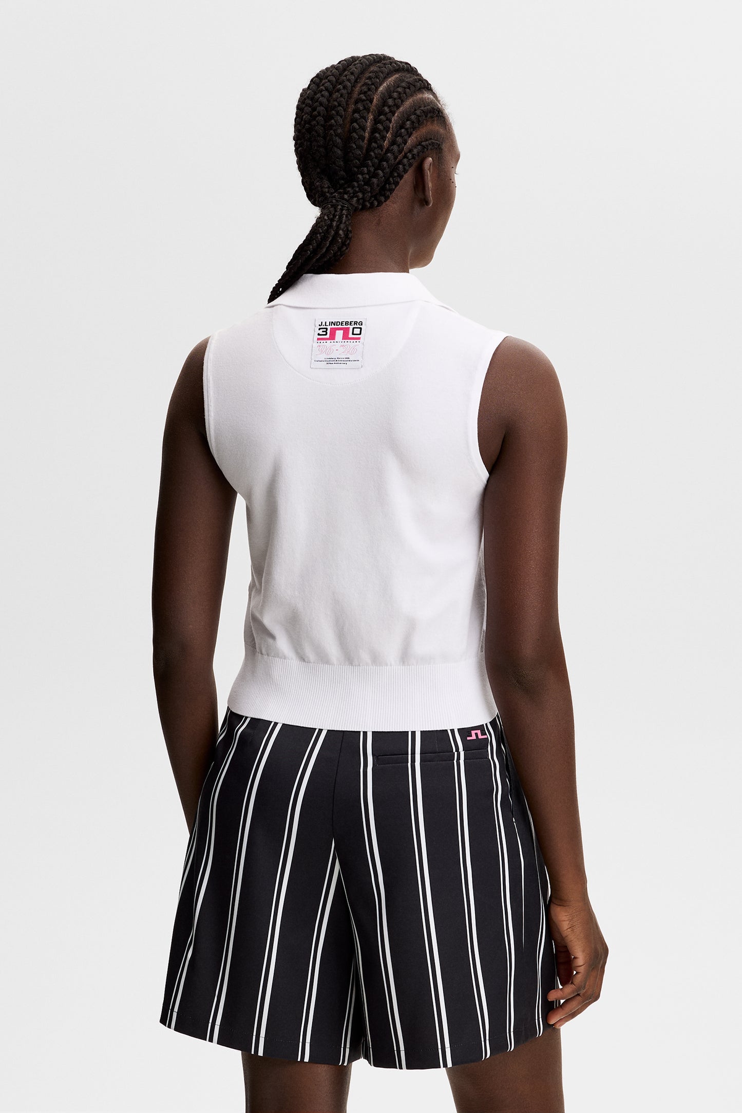 30Y Becca Knit Polo in White by J.Lindeberg