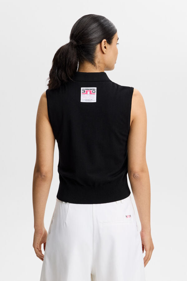 30Y Becca Knit Polo / Black