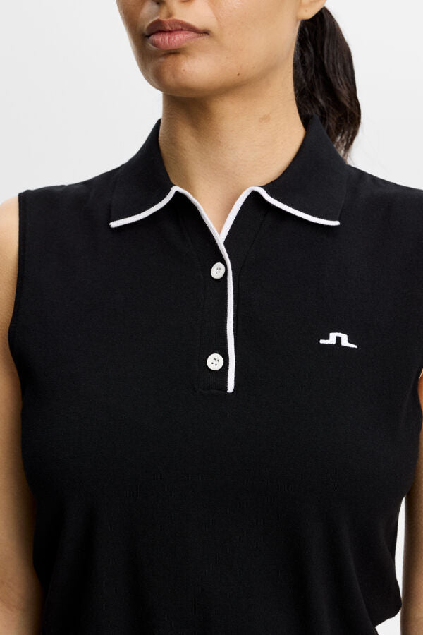30Y Becca Knit Polo / Black