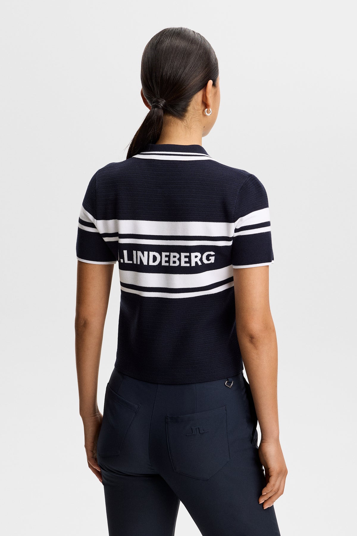 Athena Knit Polo in JL Navy by J.Lindeberg