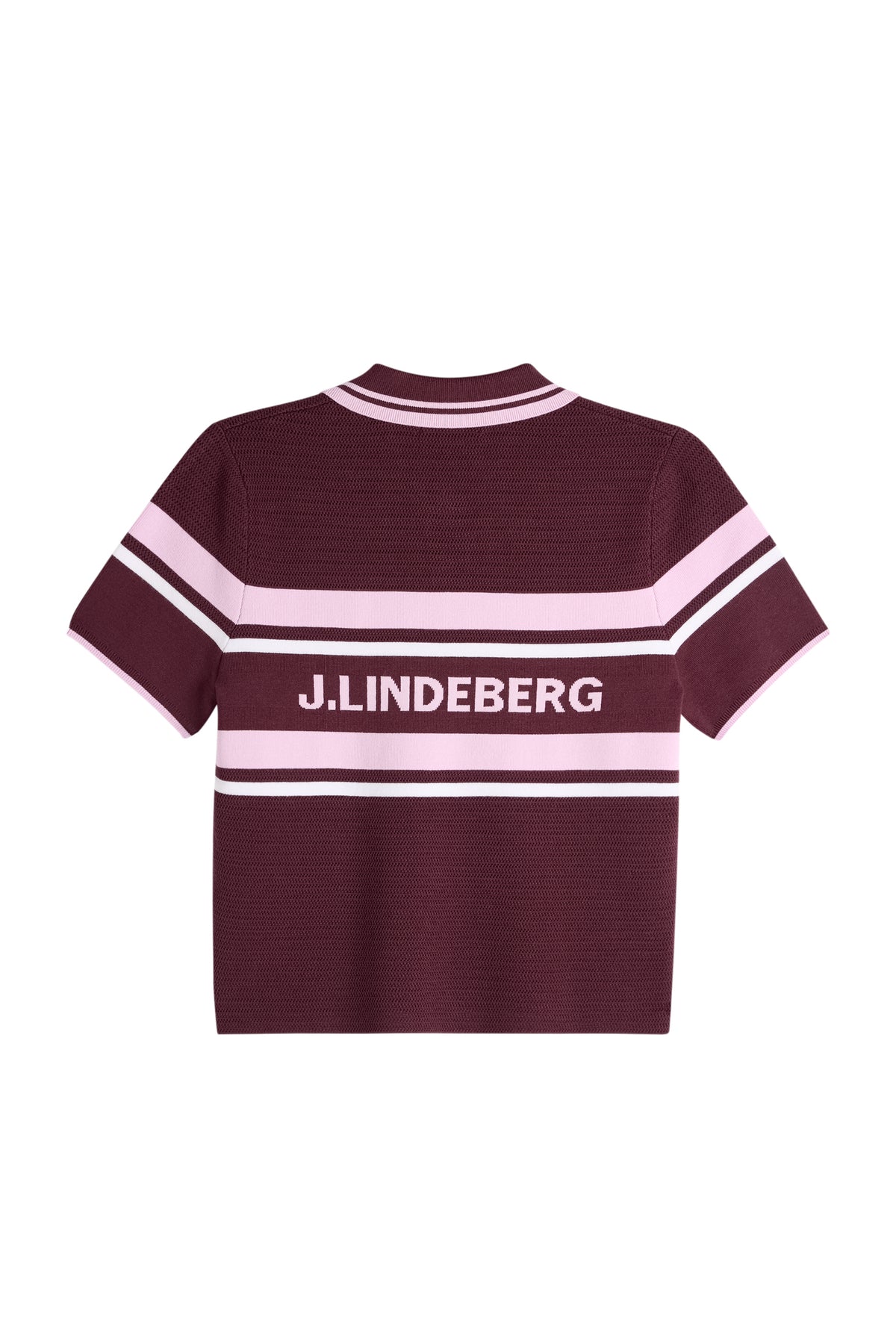 Athena Knit Polo in Winetasting by J.Lindeberg