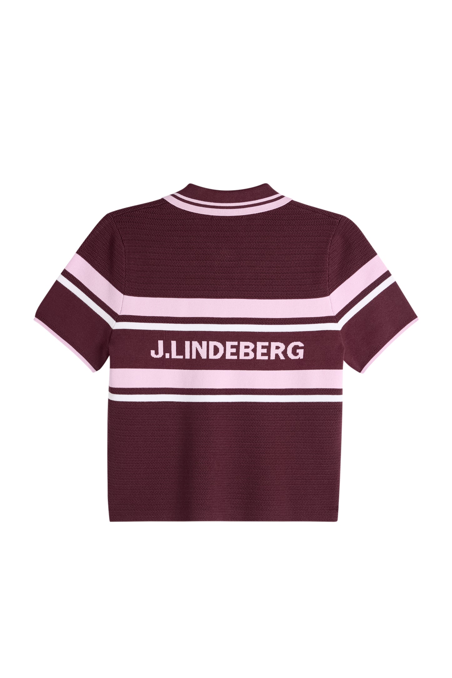 Athena Knit Polo in Winetasting by J.Lindeberg