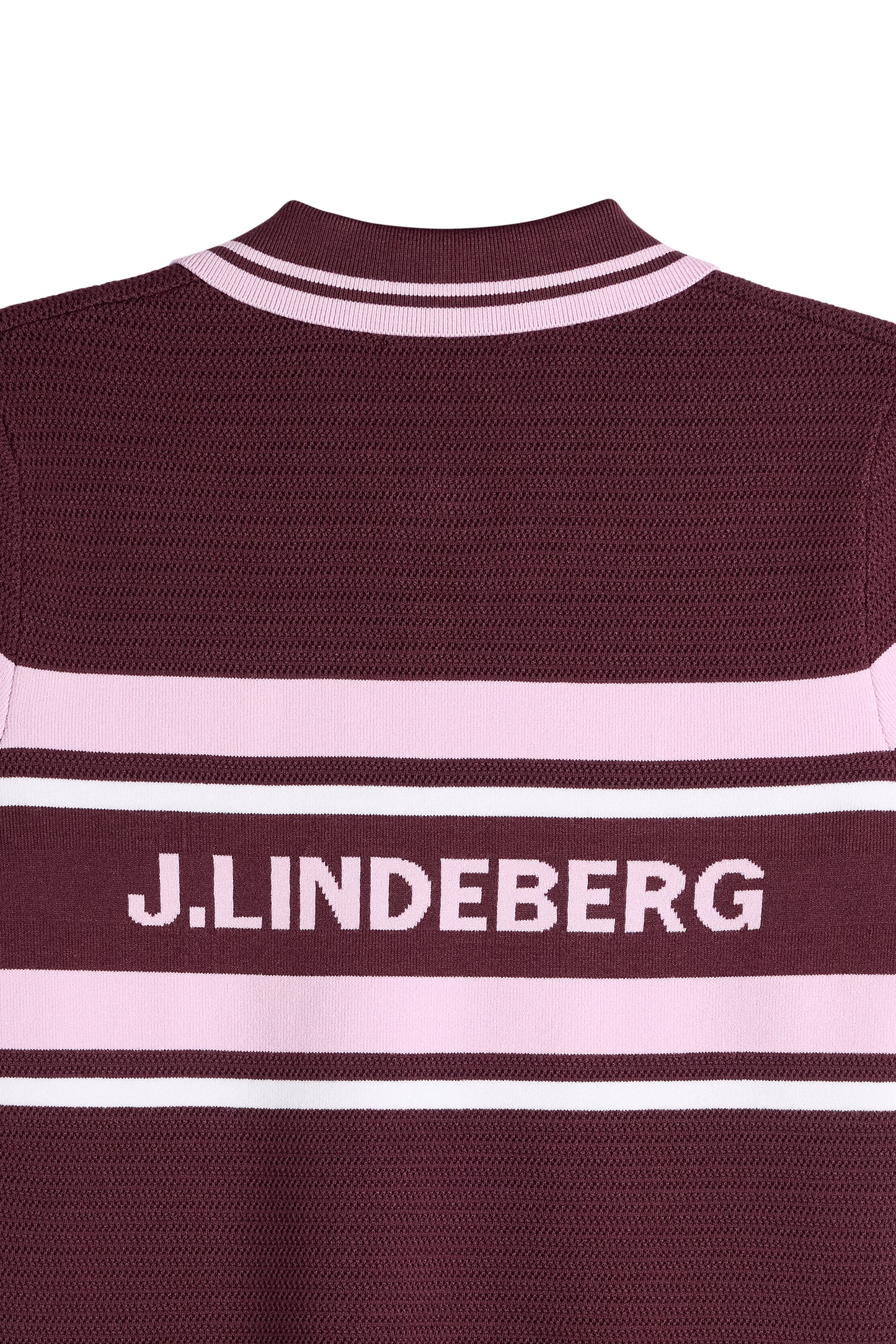 Athena Knit Polo in Winetasting by J.Lindeberg
