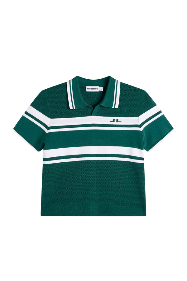 Athena Knit Polo / Forest Biome