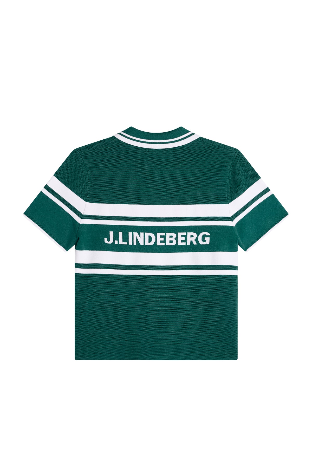 Athena Knit Polo in Forest Biome by J.Lindeberg