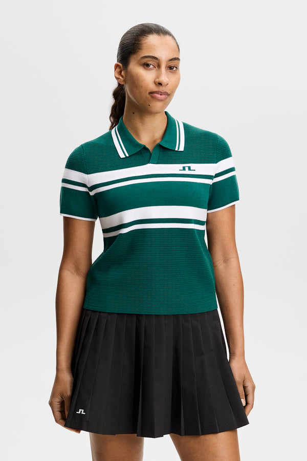 Athena Knit Polo / Forest Biome
