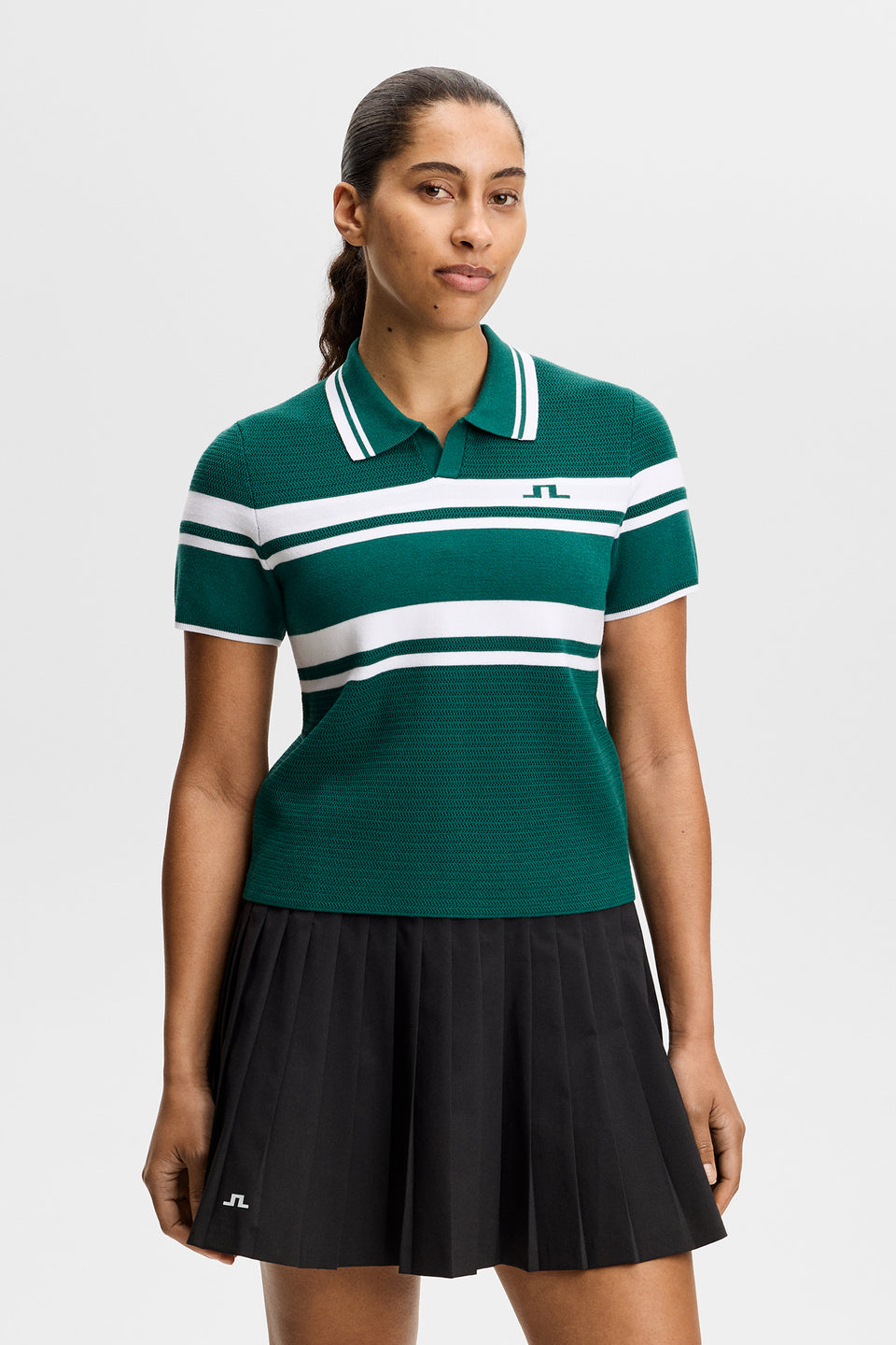 Athena Knit Polo / Forest Biome